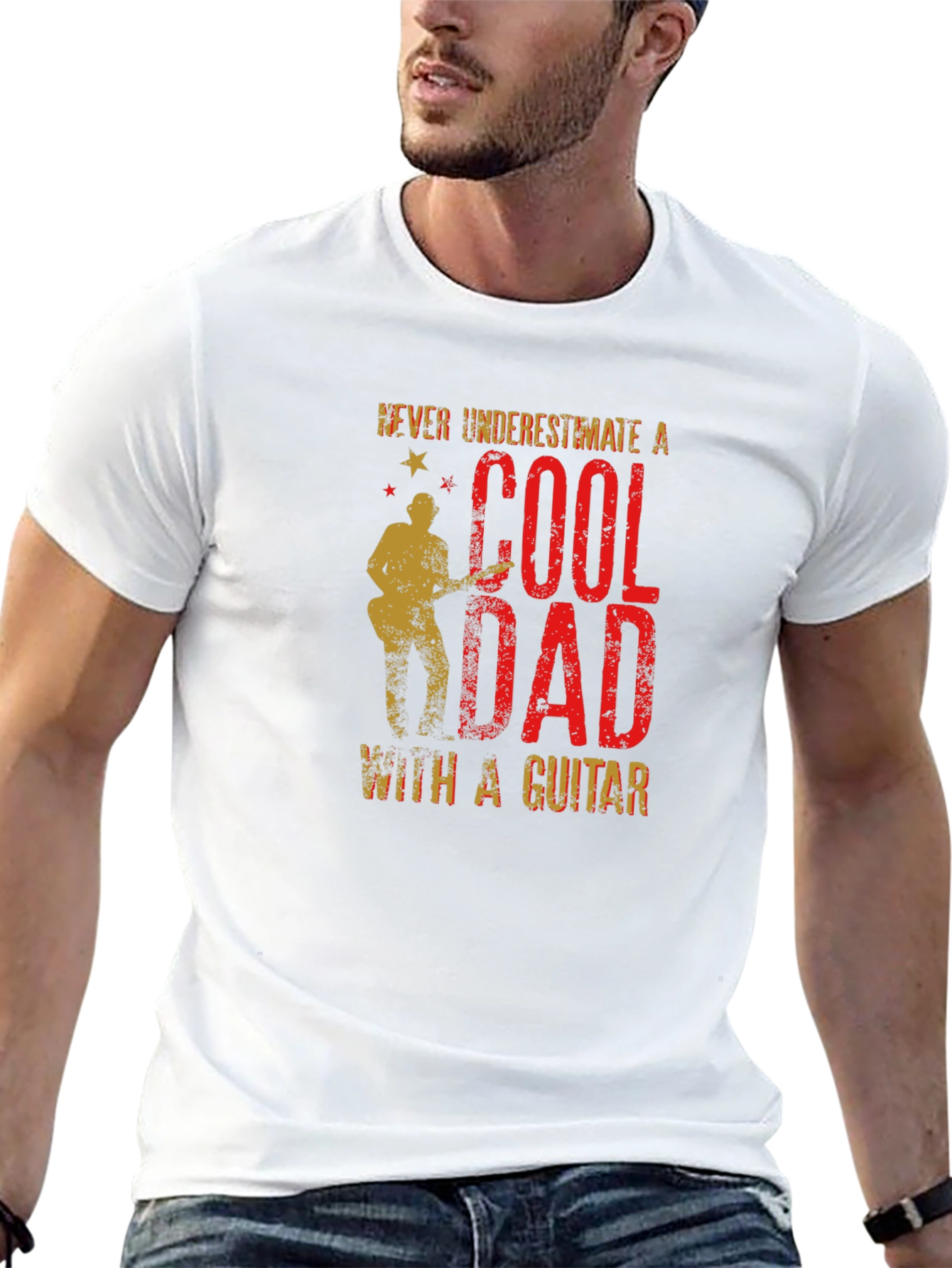 Cool Dad Guitar T-Shirt - Perfect Fathers Day Gift