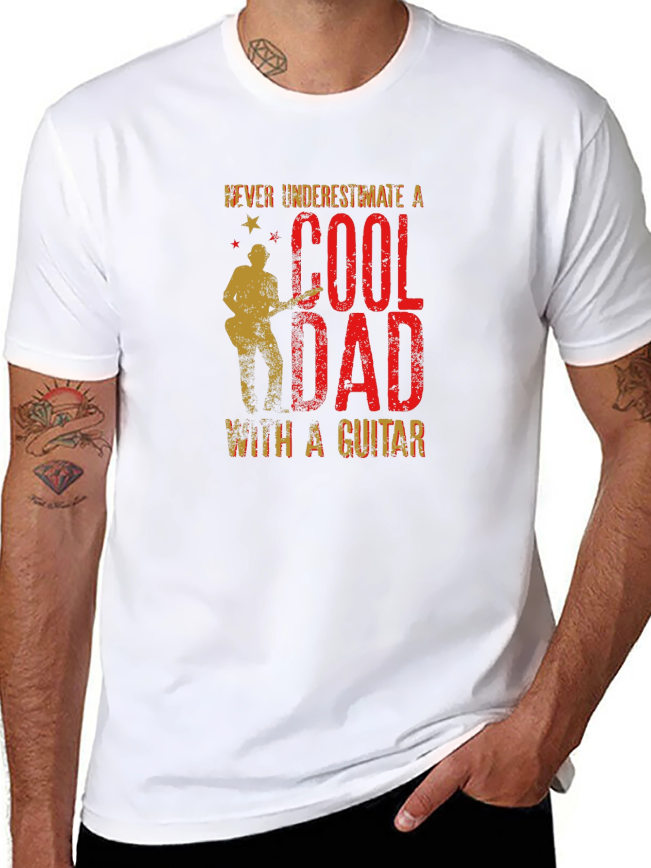 Cool Dad Guitar T-Shirt - Perfect Fathers Day Gift