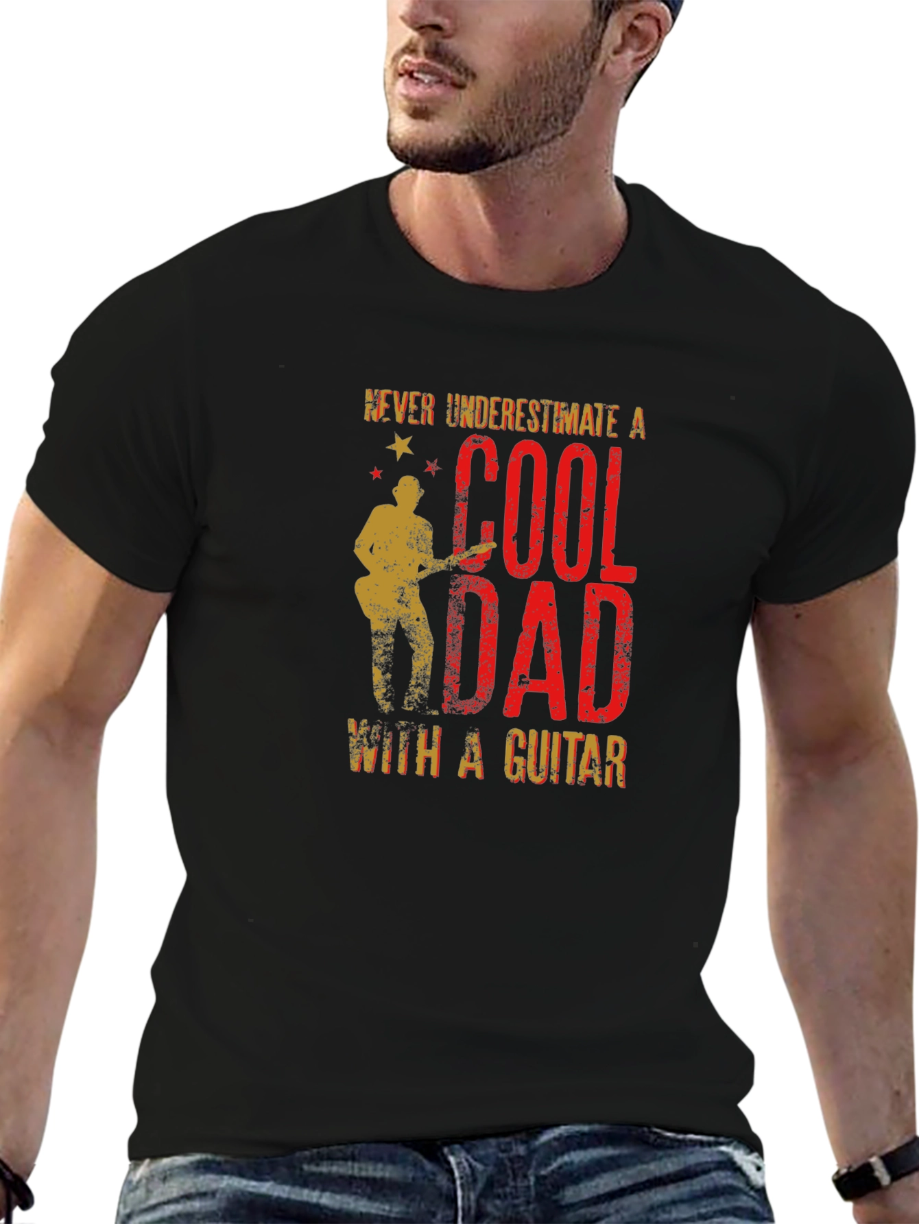 Cool Dad Guitar T-Shirt - Perfect Fathers Day Gift