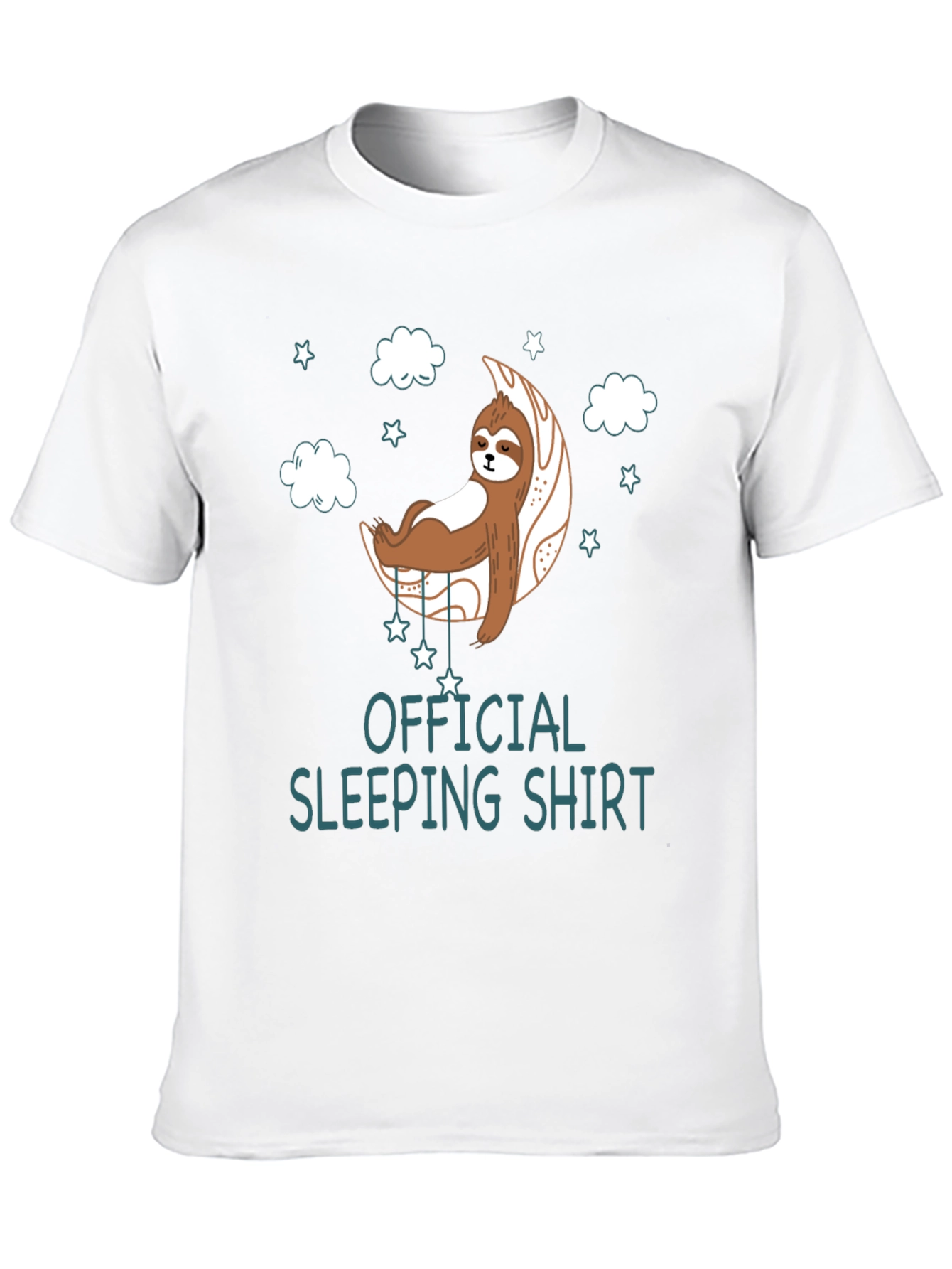 Sloth Sleeping Shirt - Unisex Black Tee