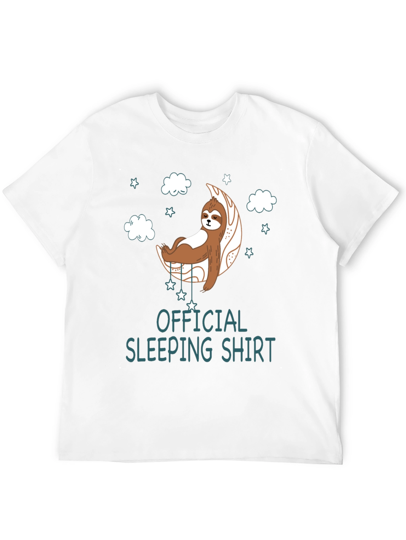 Sloth Sleeping Shirt - Unisex Black Tee
