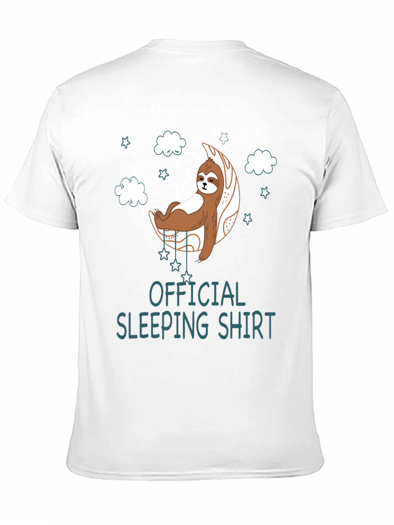 Sloth Sleeping Shirt - Unisex Black Tee