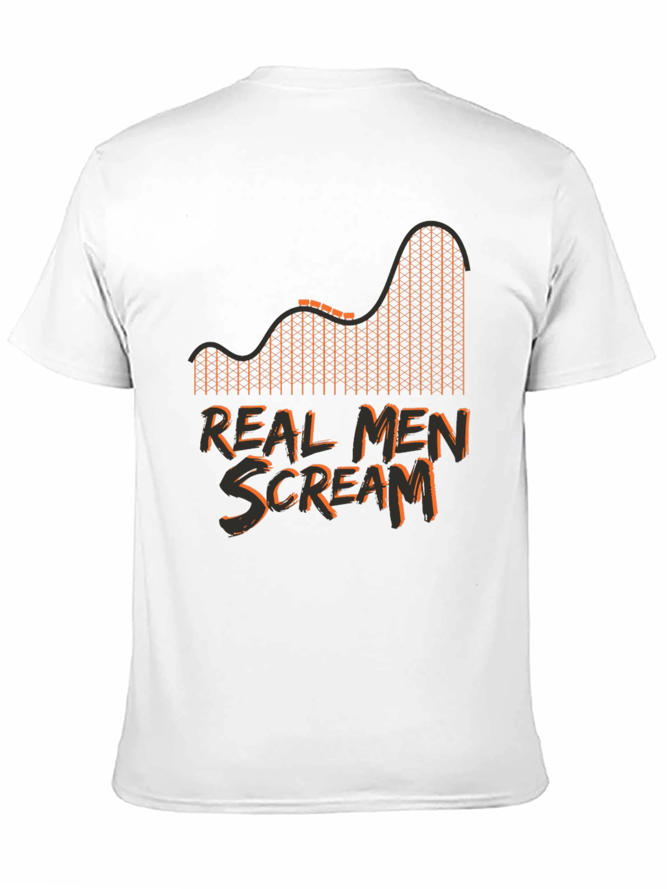 Real Men Scream Roller Coaster T-Shirt