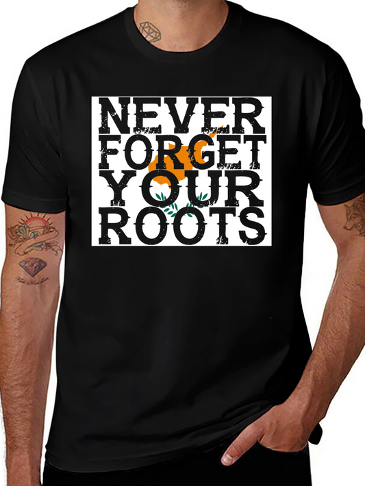 Never Forget Your Roots T-Shirt Cyprus Flag