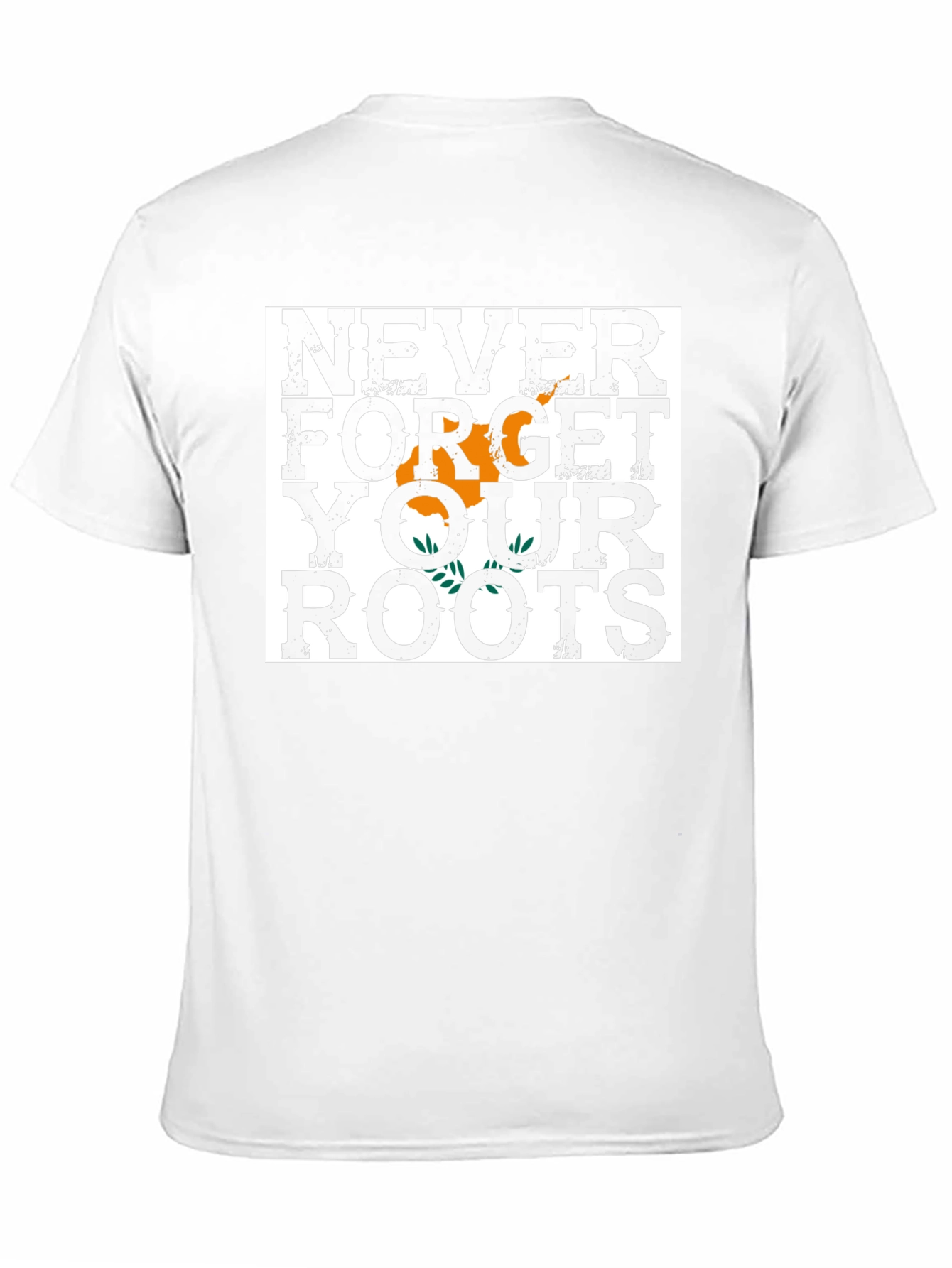 Never Forget Your Roots T-Shirt Cyprus Flag