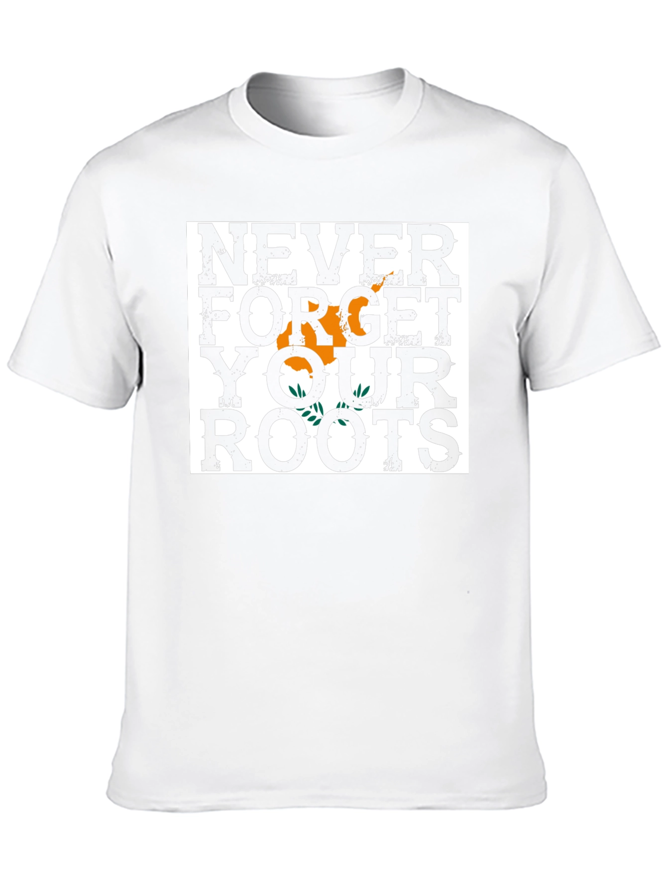 Never Forget Your Roots T-Shirt Cyprus Flag