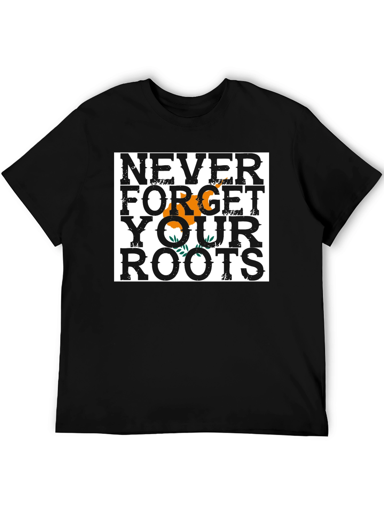 Never Forget Your Roots T-Shirt Cyprus Flag