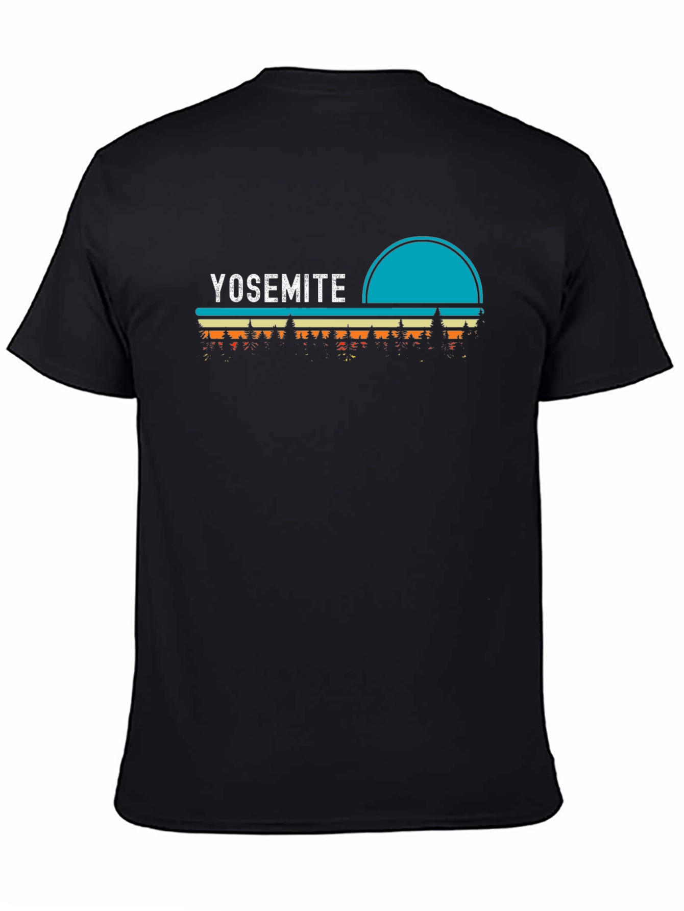 Yosemite Retro Graphic T-Shirt Black