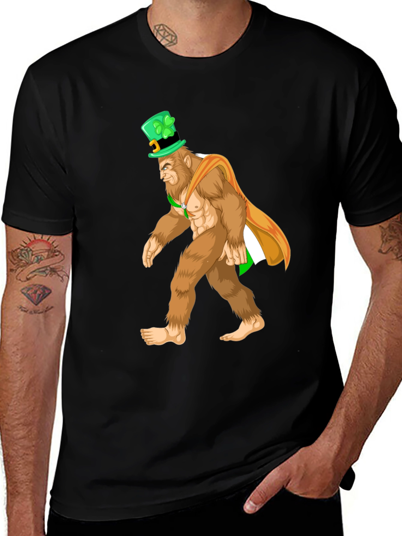 St Patricks Day Bigfoot T-Shirt