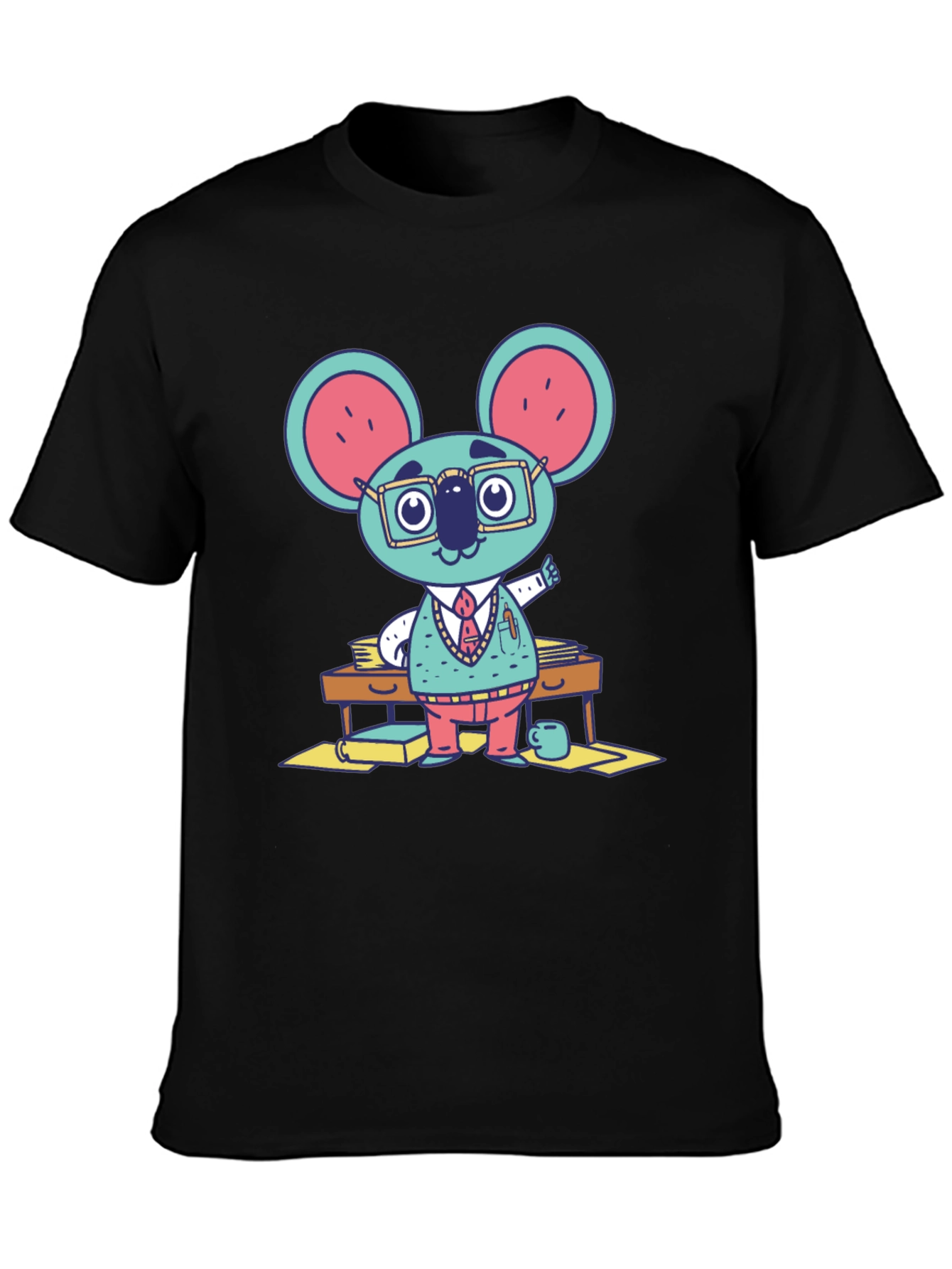 Quirky Koala Professor Graphic Tee