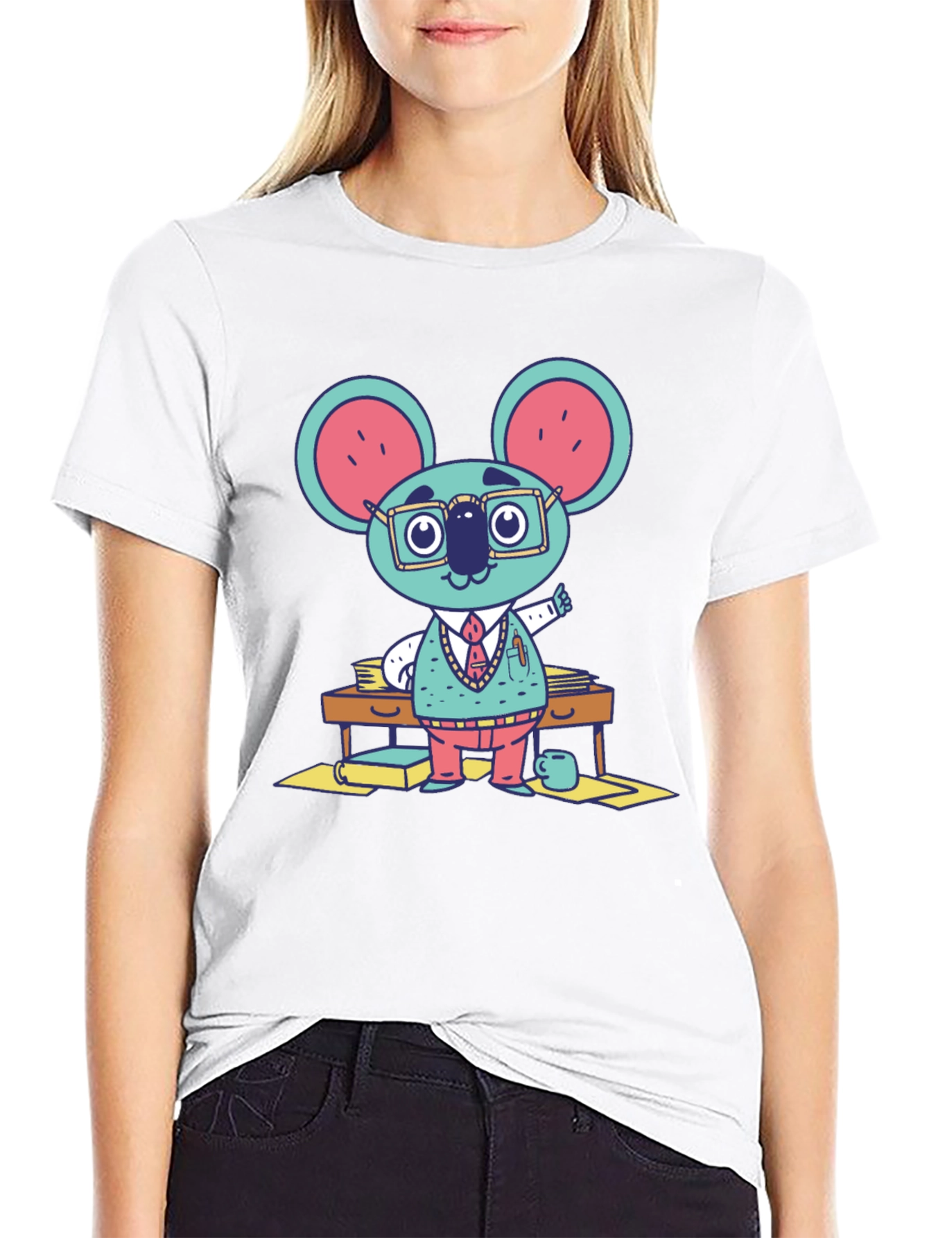 Quirky Koala Professor Graphic Tee