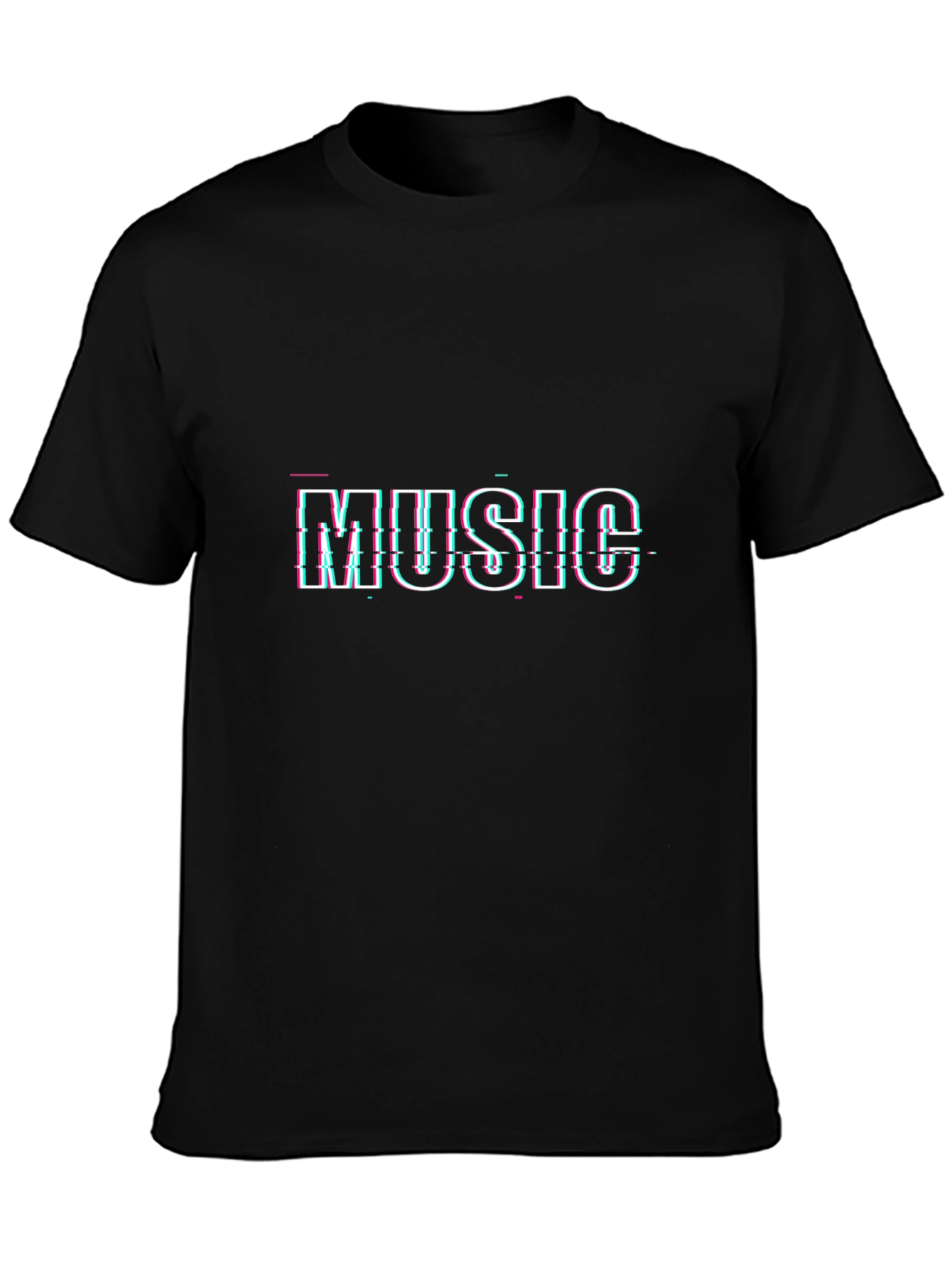 Glitch Music Graphic Tee - Cool Style