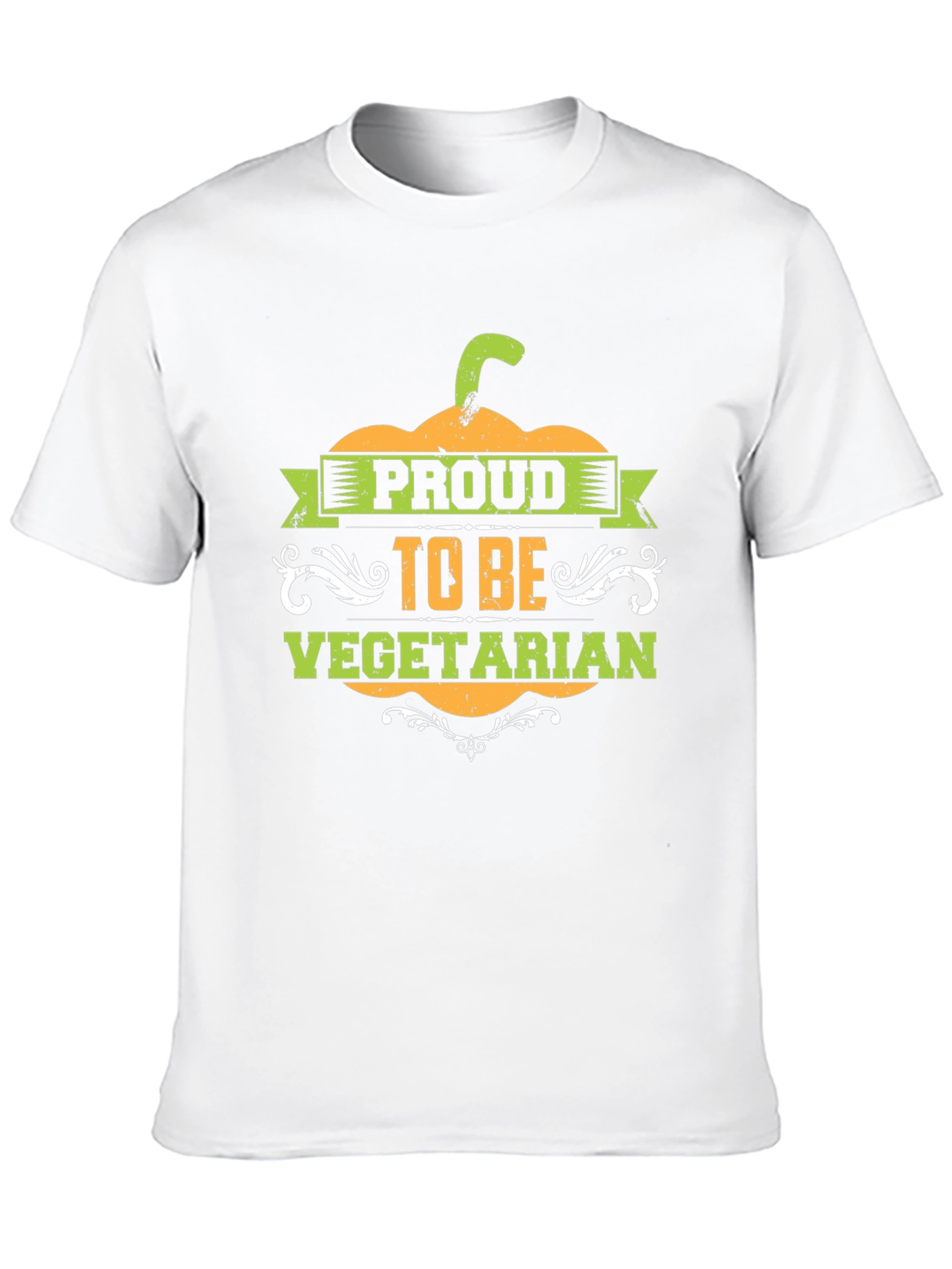 Proud Vegetarian Graphic Tee - Black