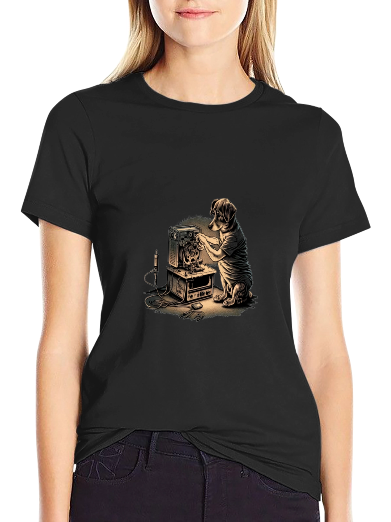 Dog Repairing Machine Graphic Tee