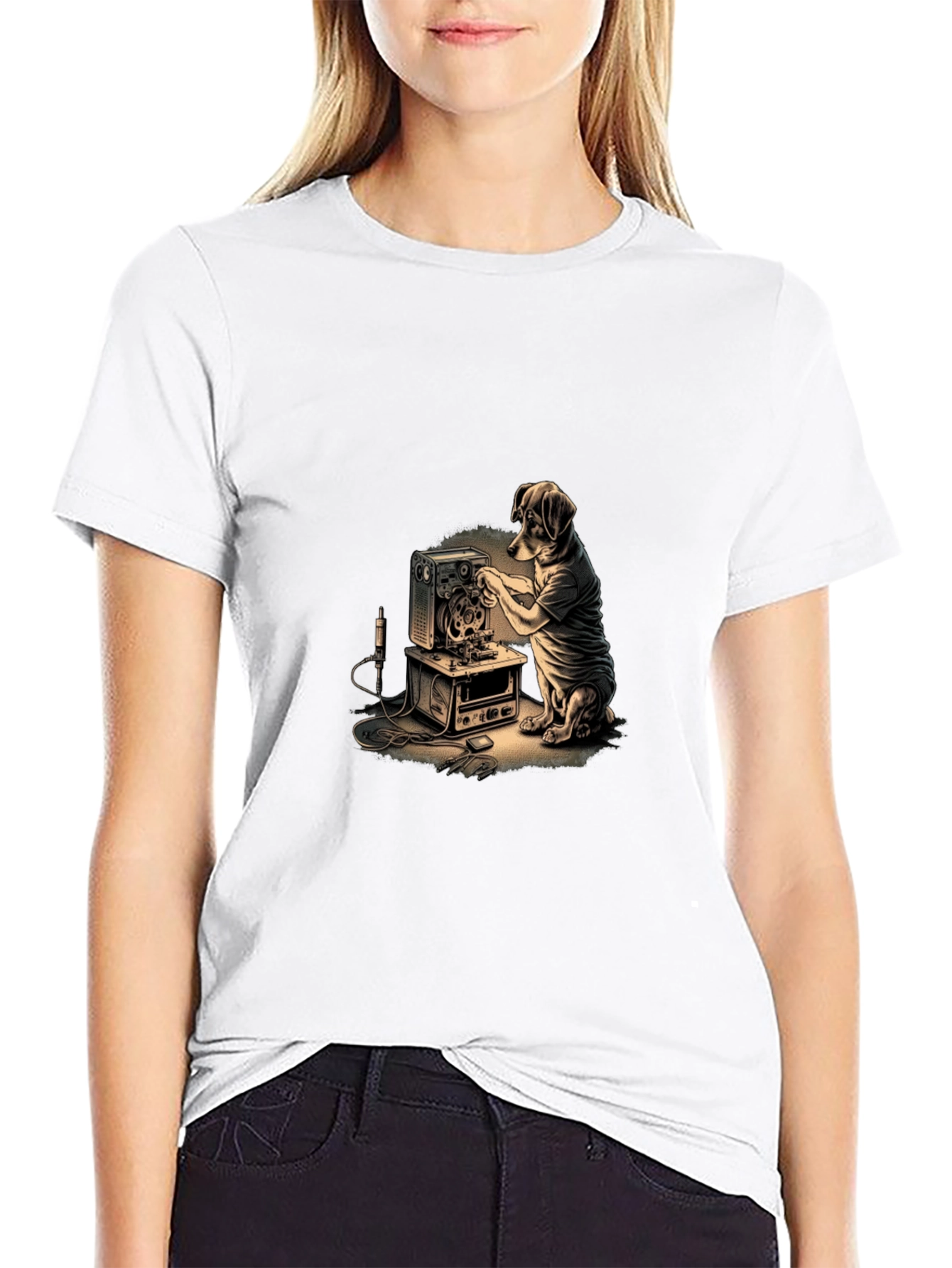 Dog Repairing Machine Graphic Tee