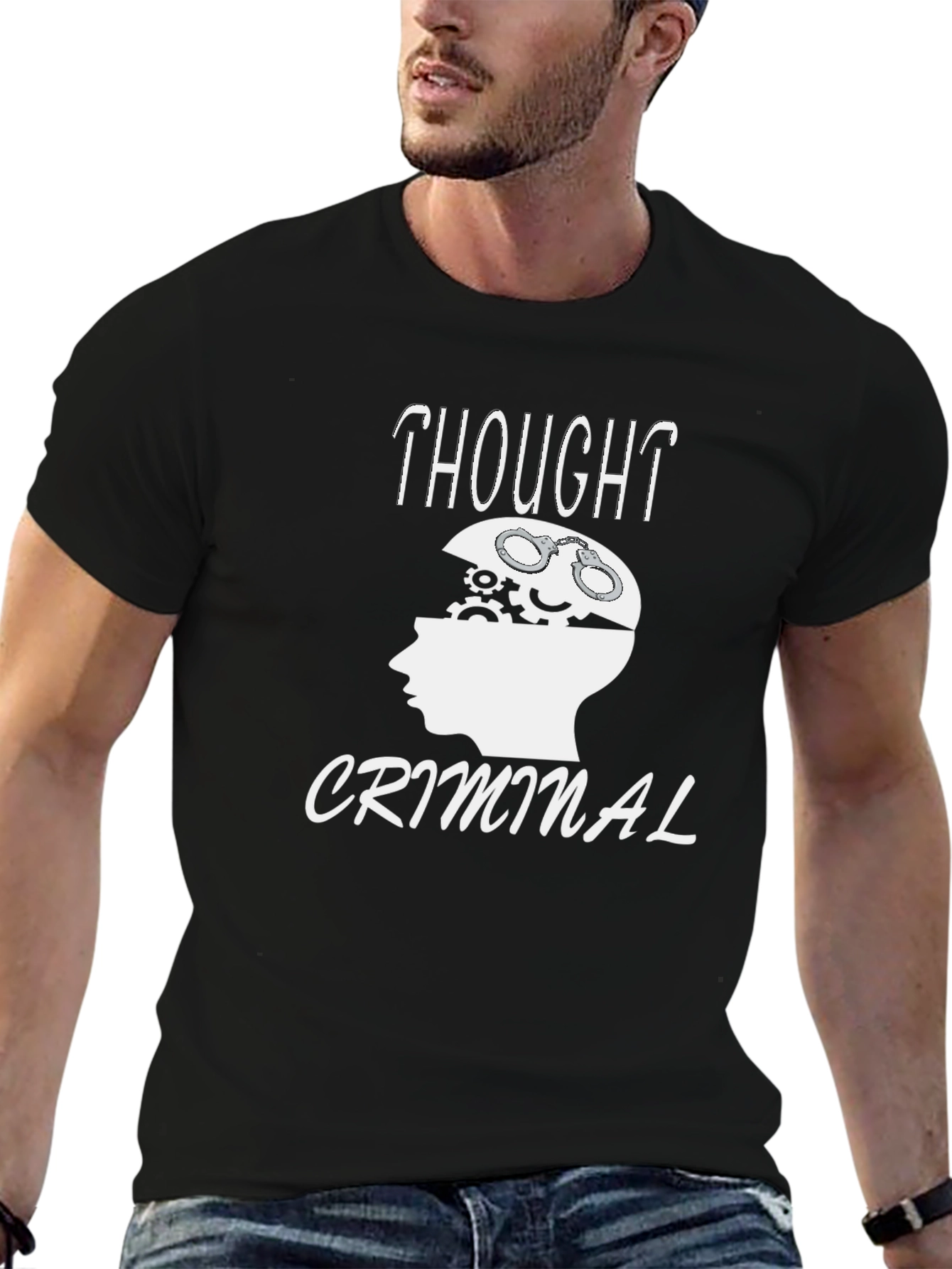Thought Criminal T-Shirt - Unique Graphic Tee