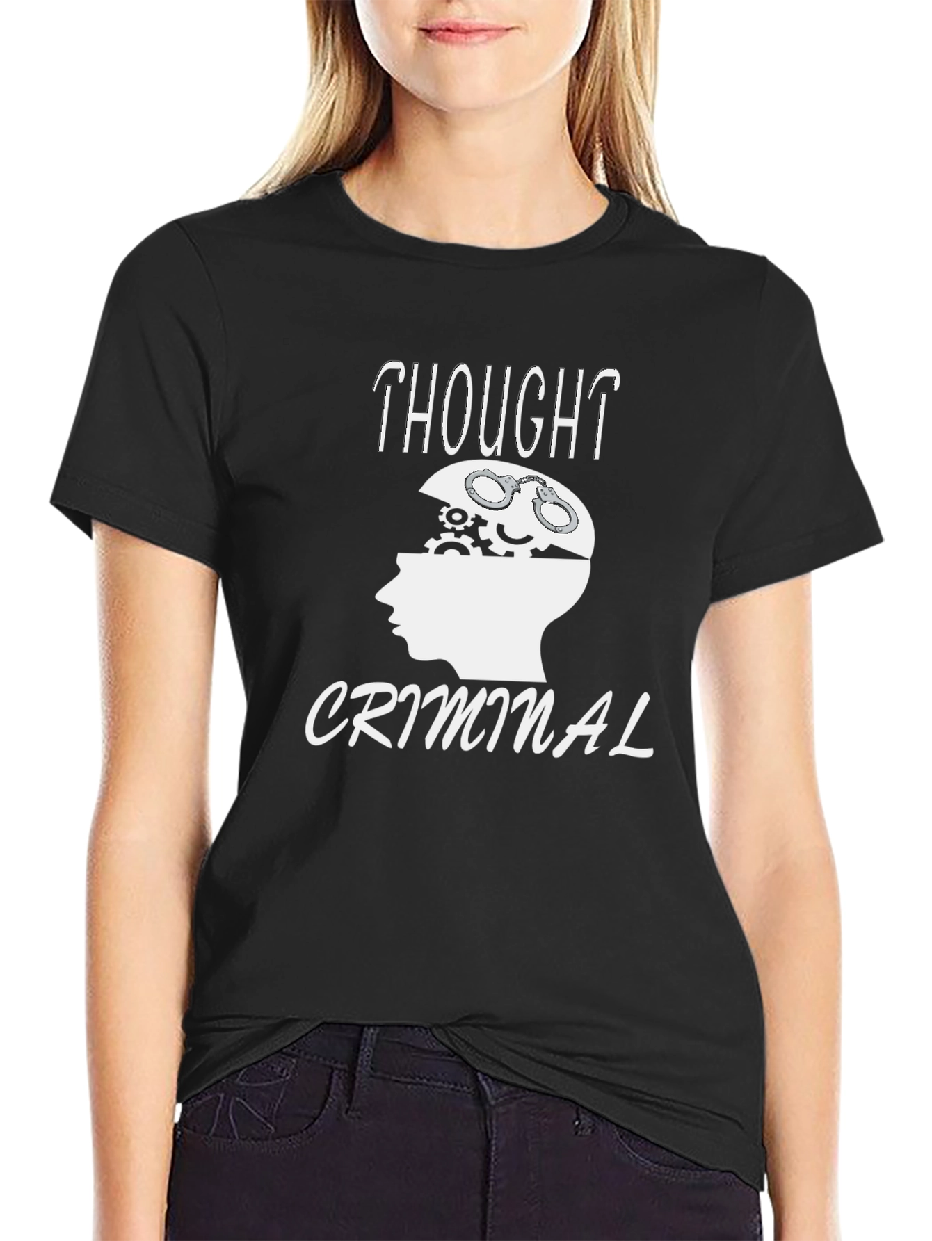 Thought Criminal T-Shirt - Unique Graphic Tee