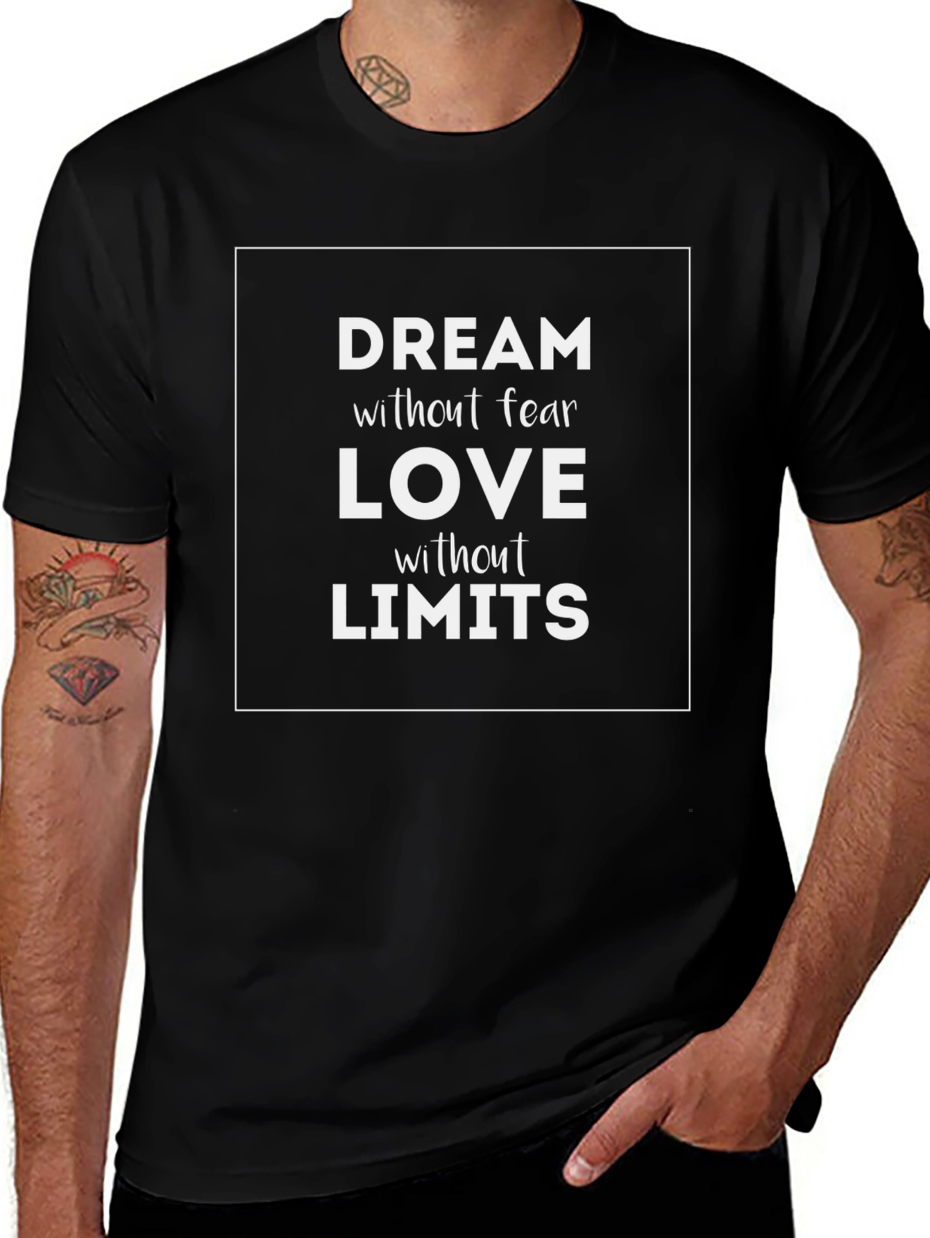 Dream Love Limits Graphic Tee - Black