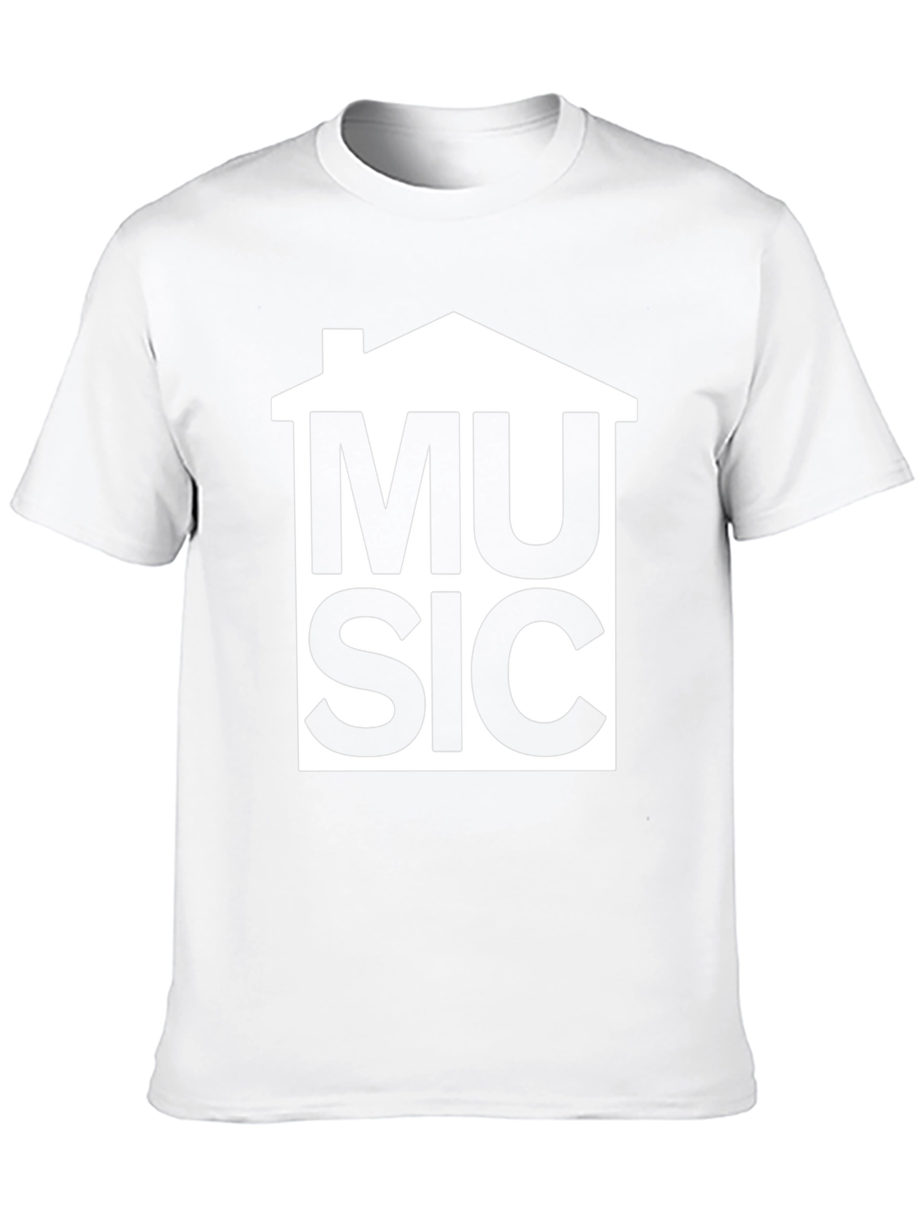 House Music Graphic T-Shirt - Black