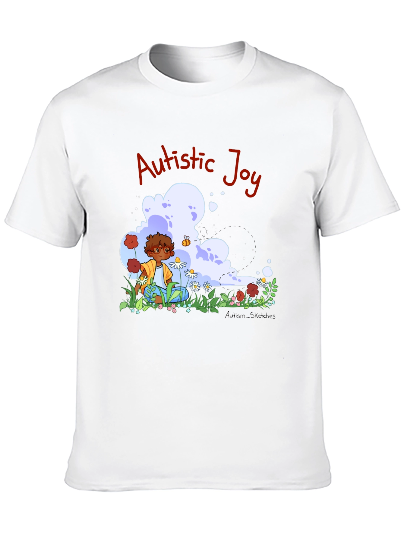 Autistic Joy Black Graphic Tee