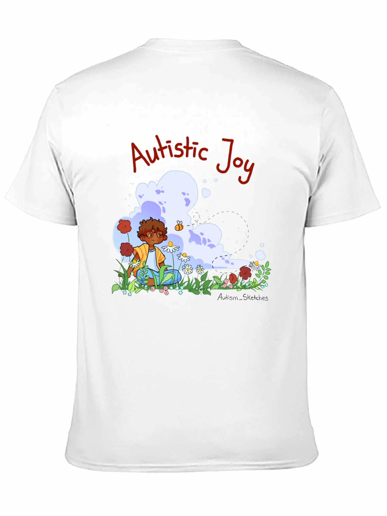 Autistic Joy Black Graphic Tee