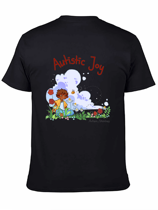 Autistic Joy Black Graphic Tee