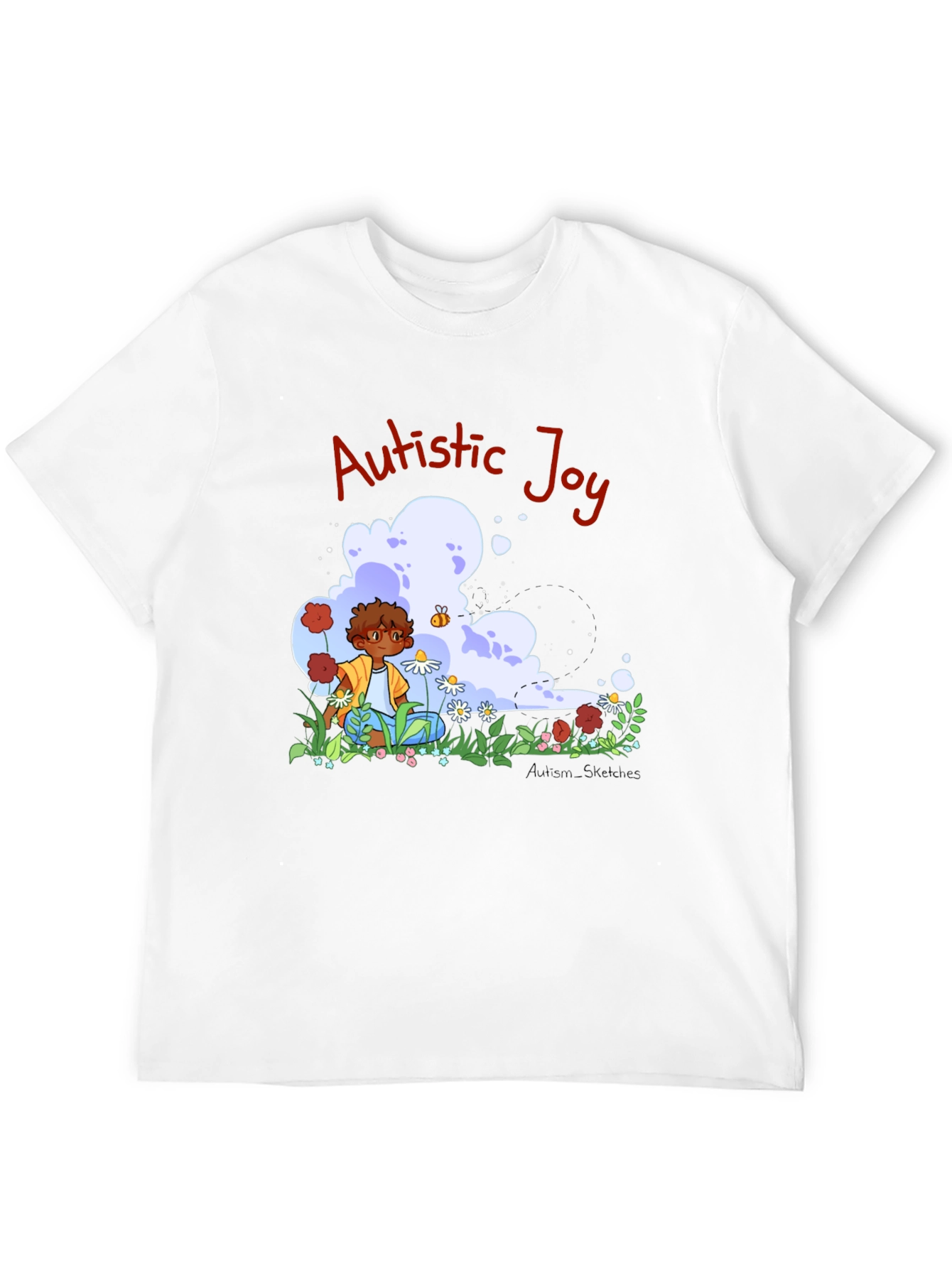 Autistic Joy Black Graphic Tee
