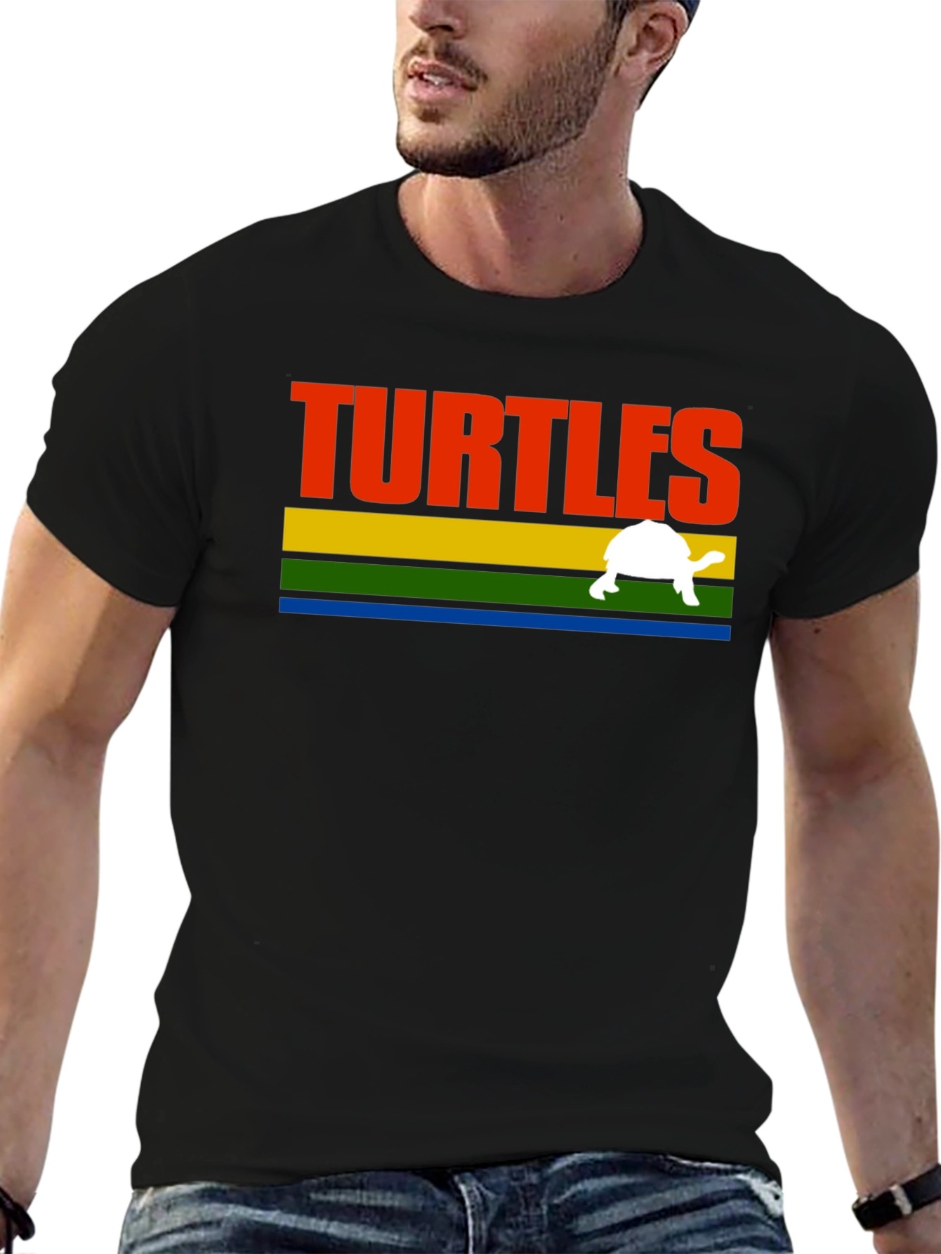 Retro Turtles T-Shirt - Black