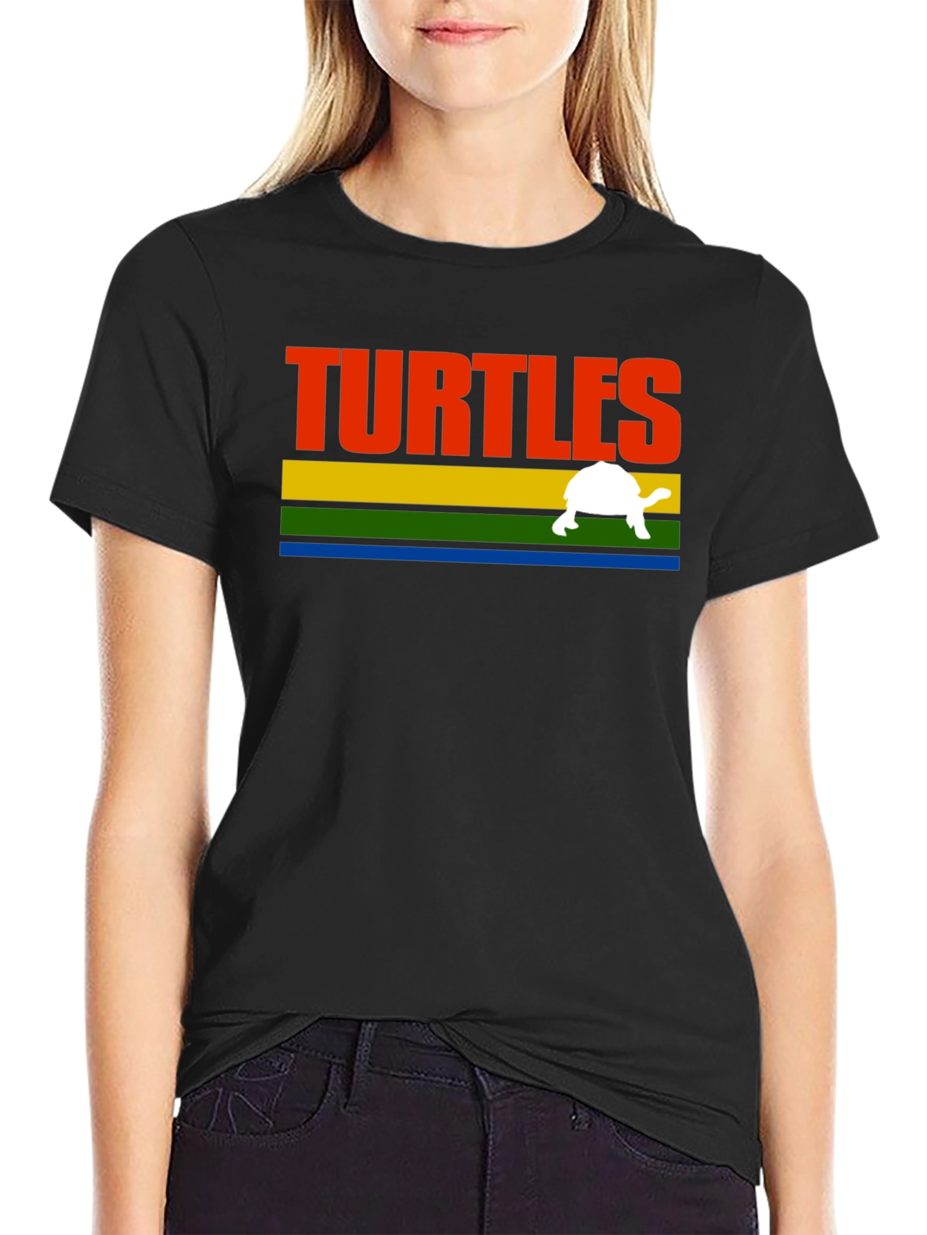 Retro Turtles T-Shirt - Black