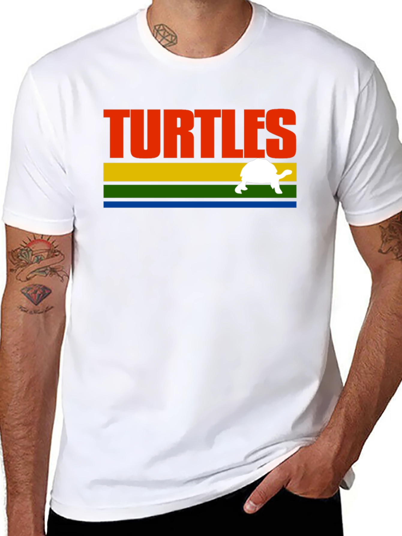 Retro Turtles T-Shirt - Black
