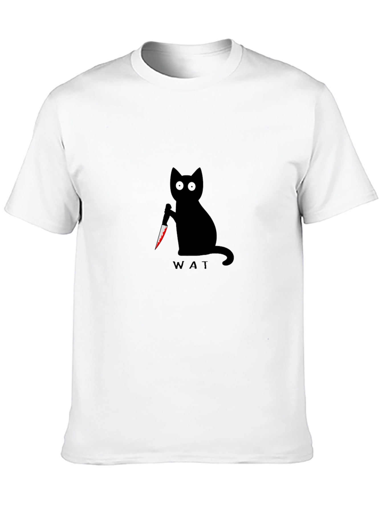 WAT Black Cat T-Shirt