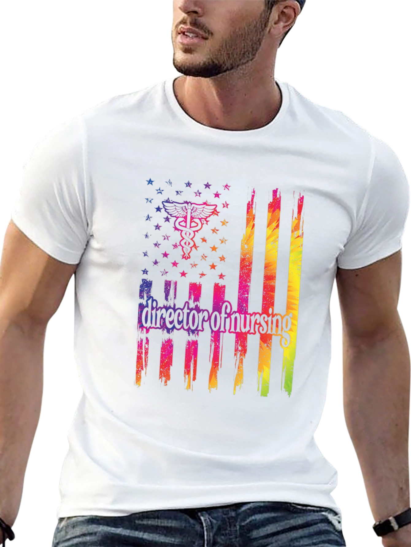 Director of Nursing American Flag Graphic Tee