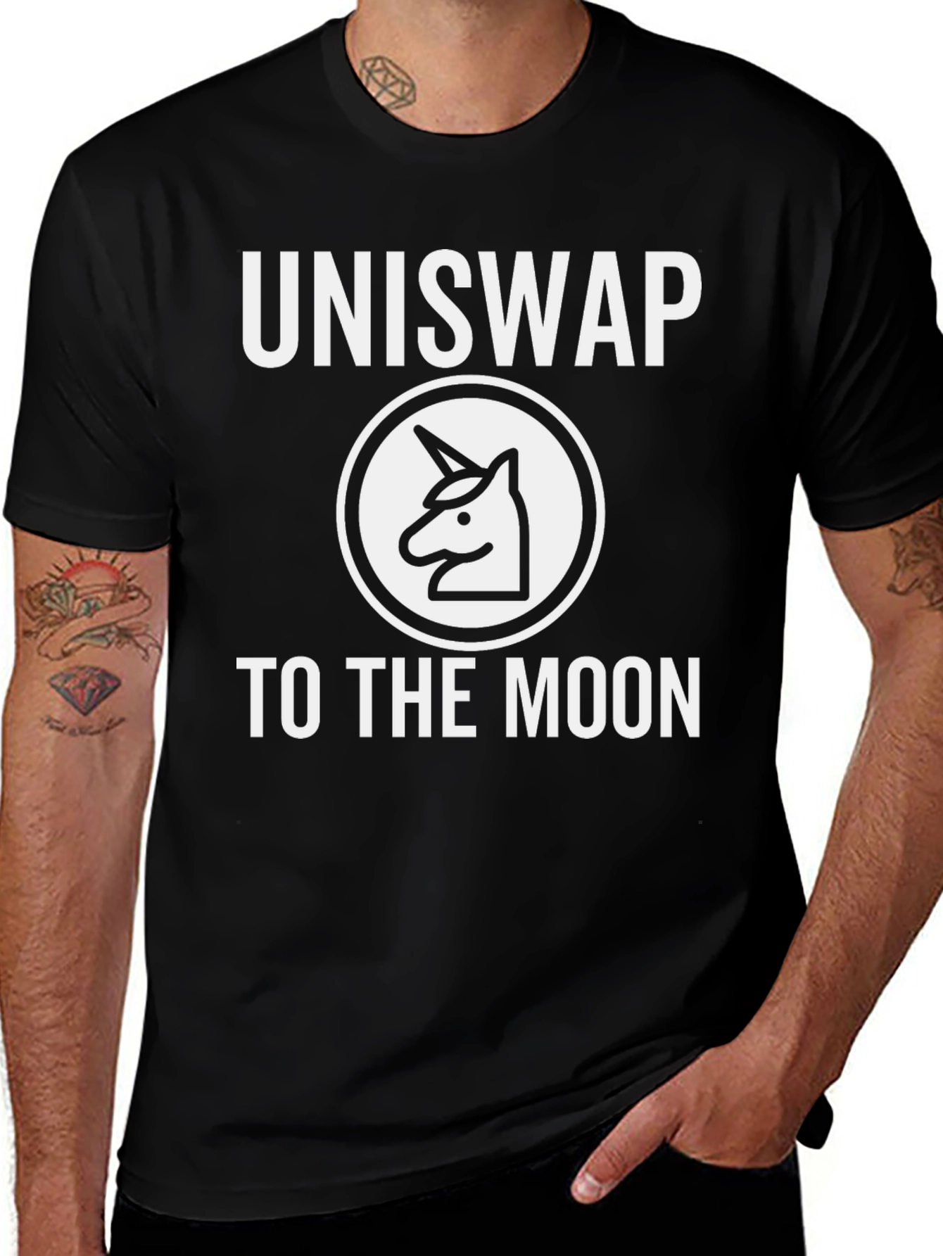 Uniswap Crypto T-Shirt - To The Moon!