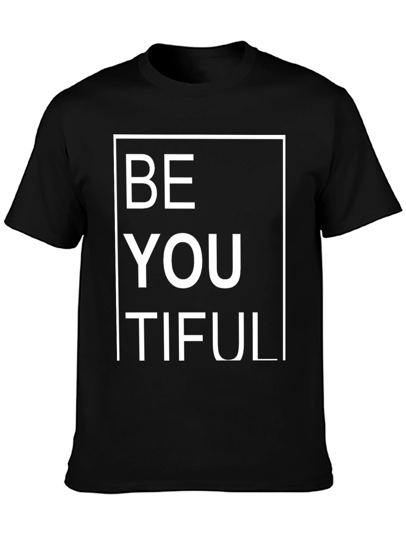 BeYOUtiful Black Graphic T-Shirt