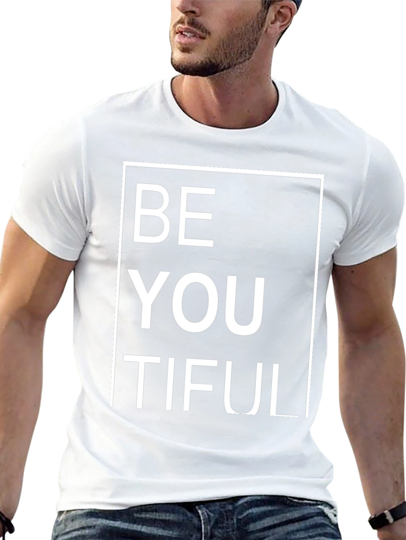 BeYOUtiful Black Graphic T-Shirt