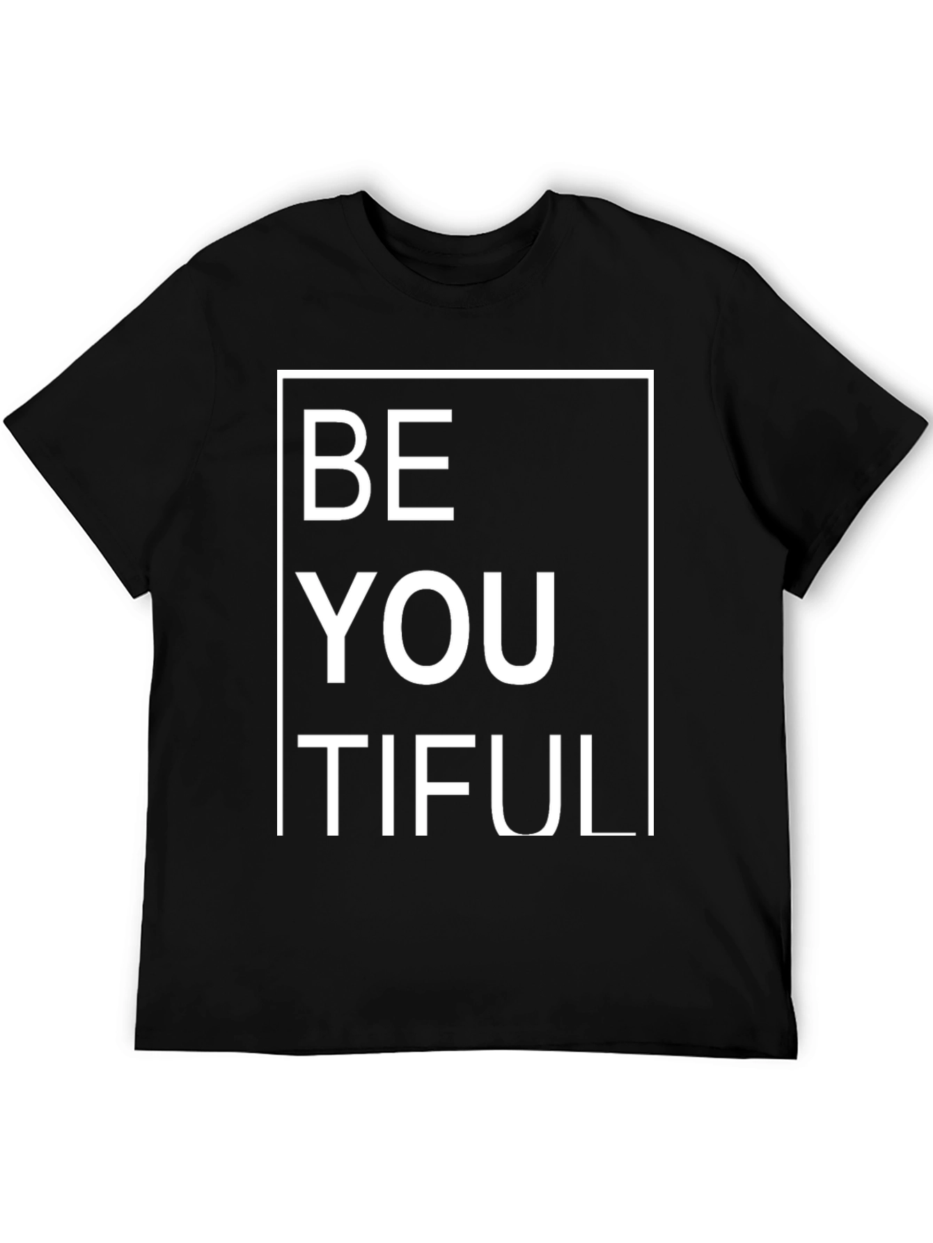 BeYOUtiful Black Graphic T-Shirt