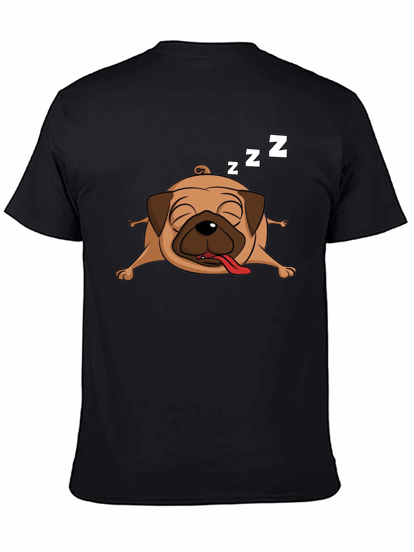 Sleeping Pug Graphic T-Shirt