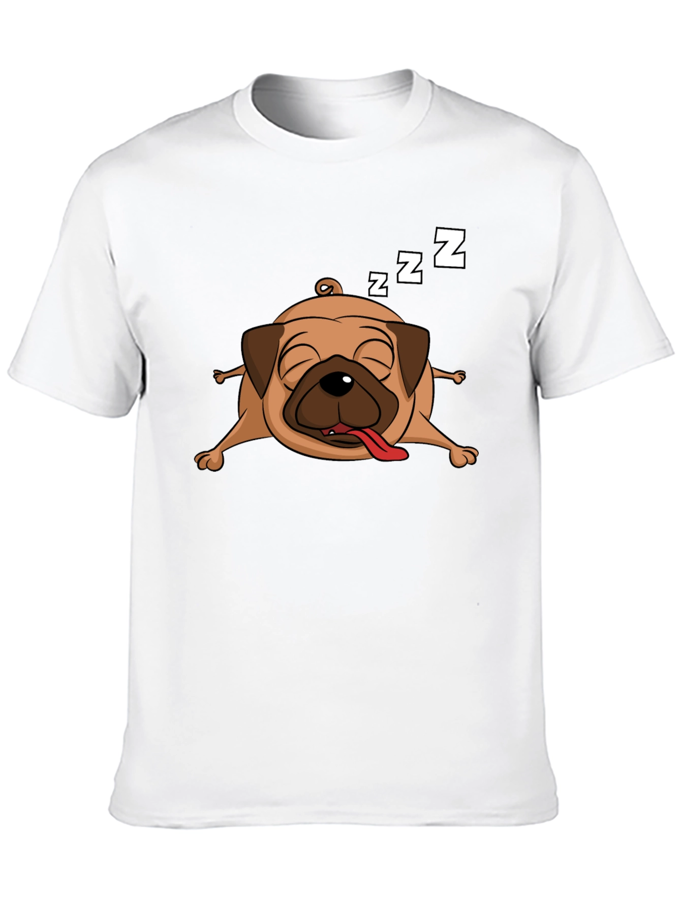 Sleeping Pug Graphic T-Shirt