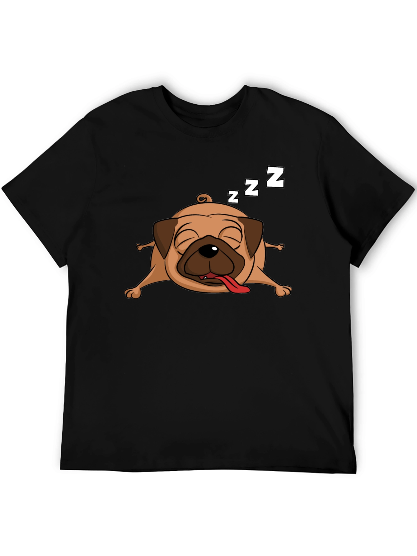 Sleeping Pug Graphic T-Shirt