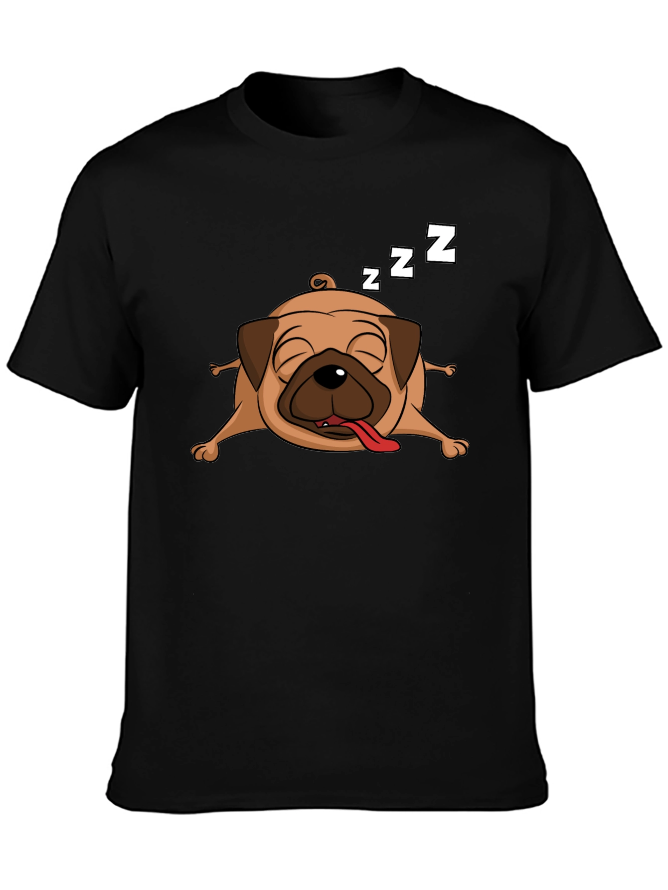 Sleeping Pug Graphic T-Shirt