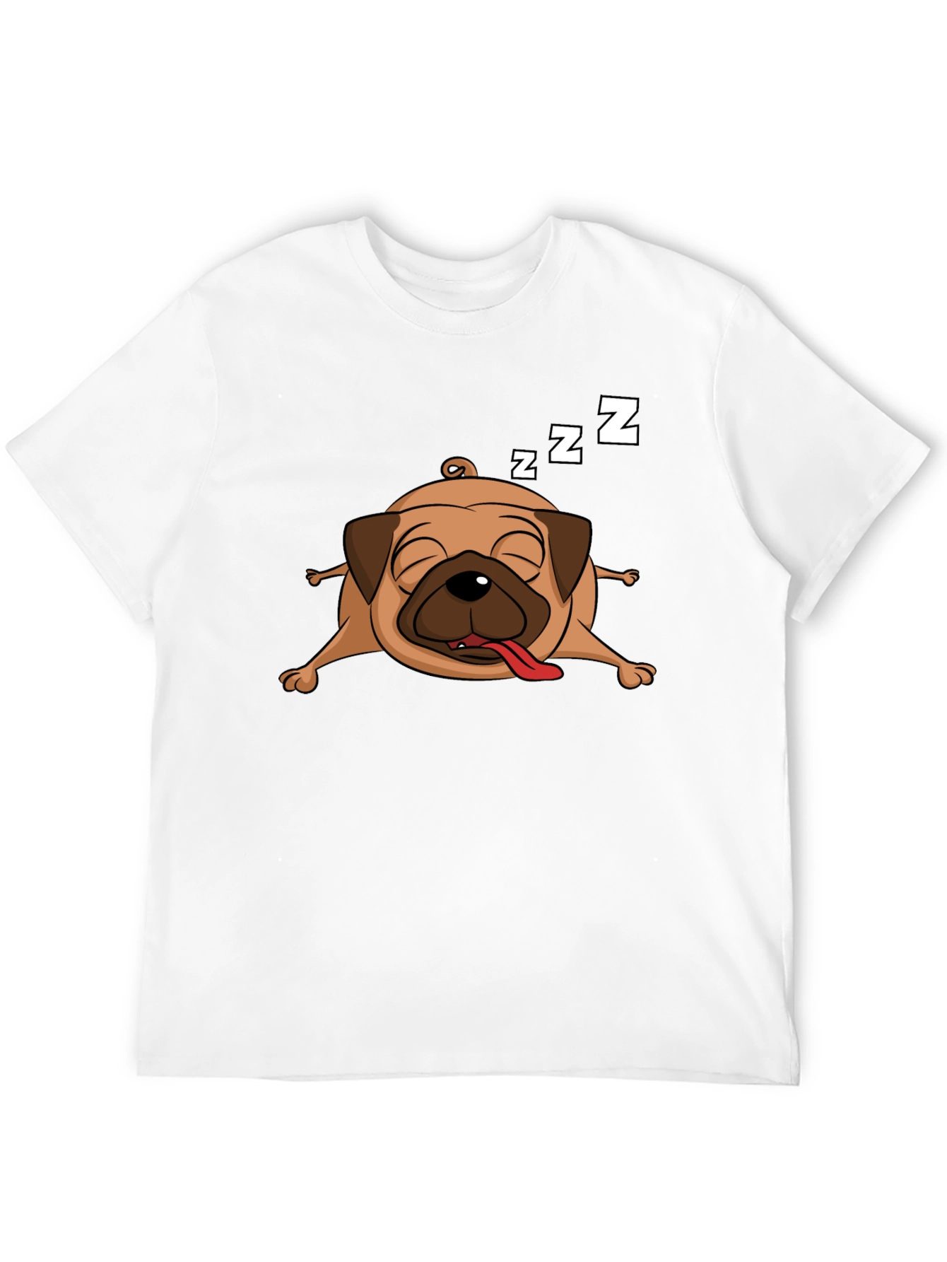 Sleeping Pug Graphic T-Shirt