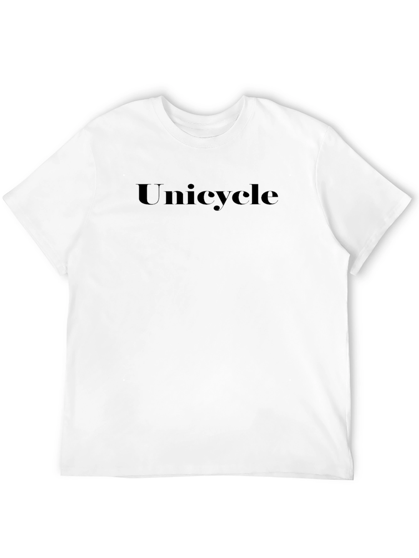 Unicycle Graphic Tee - Soft Black Cotton T-Shirt
