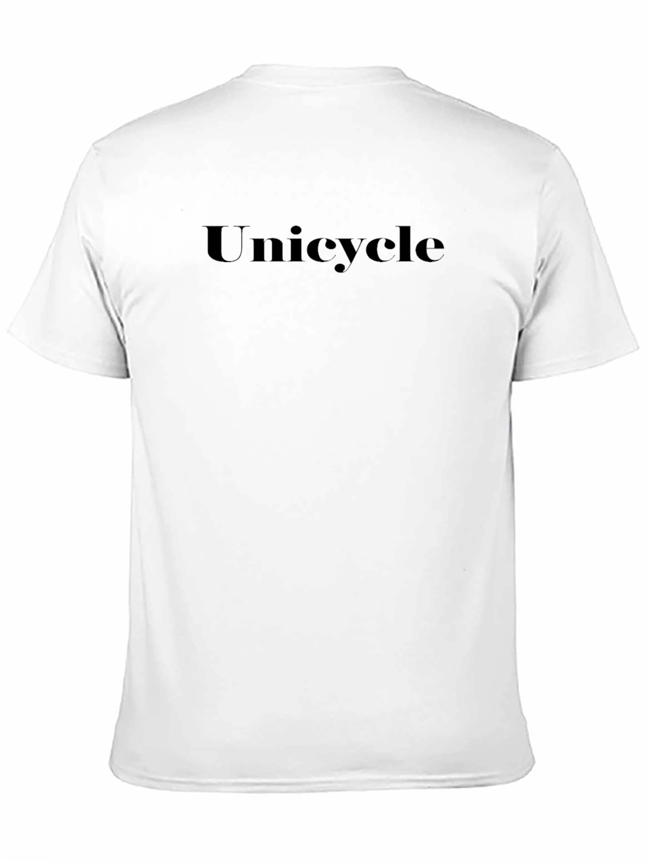 Unicycle Graphic Tee - Soft Black Cotton T-Shirt