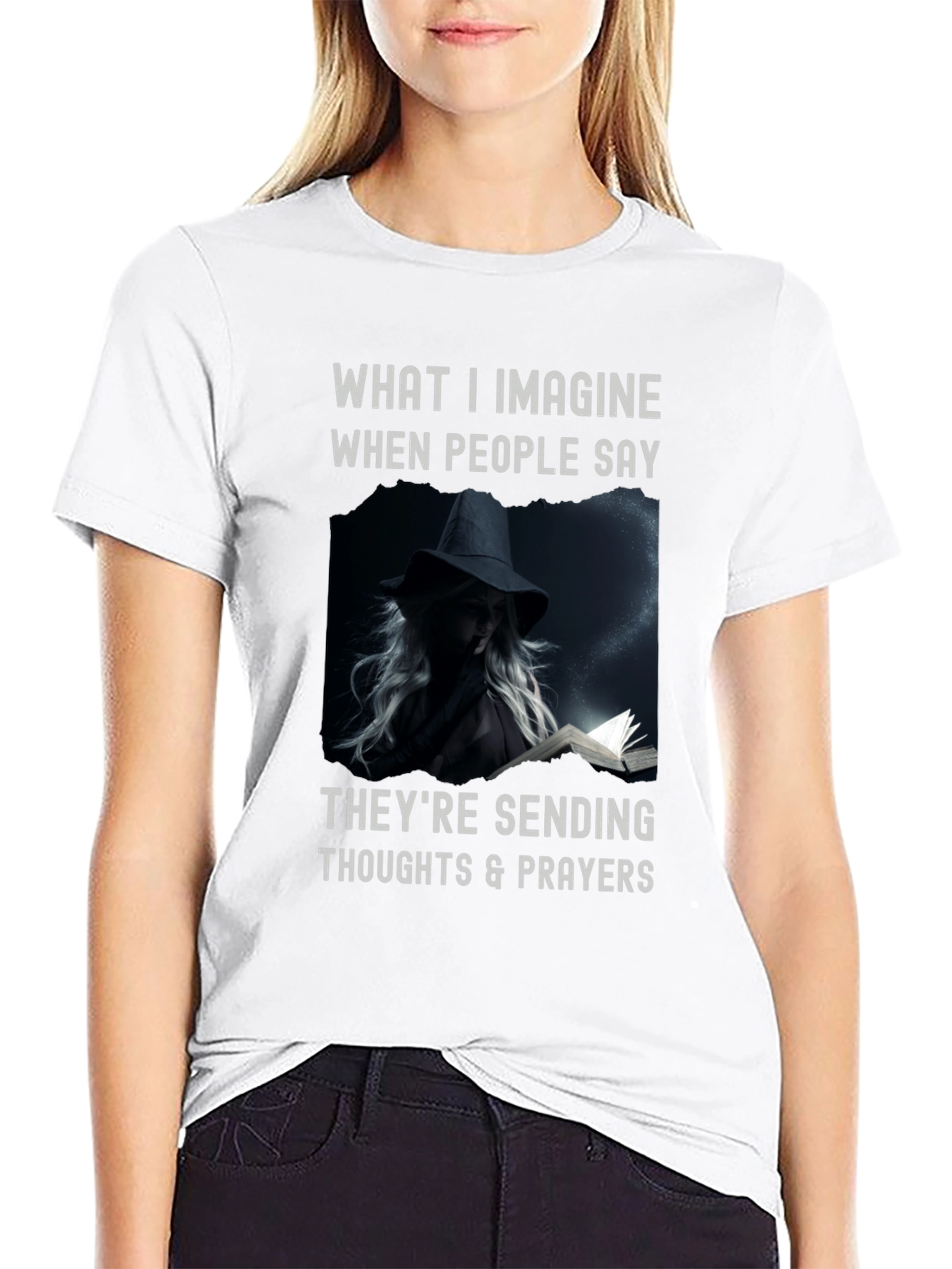Witchcraft Tee: Thoughts & Prayers Graphic T-Shirt