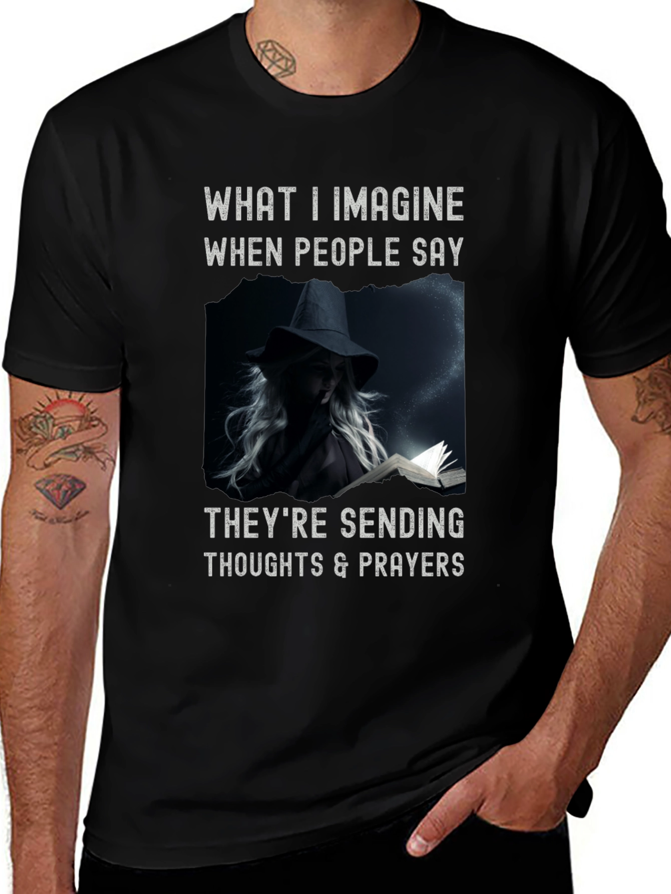 Witchcraft Tee: Thoughts & Prayers Graphic T-Shirt