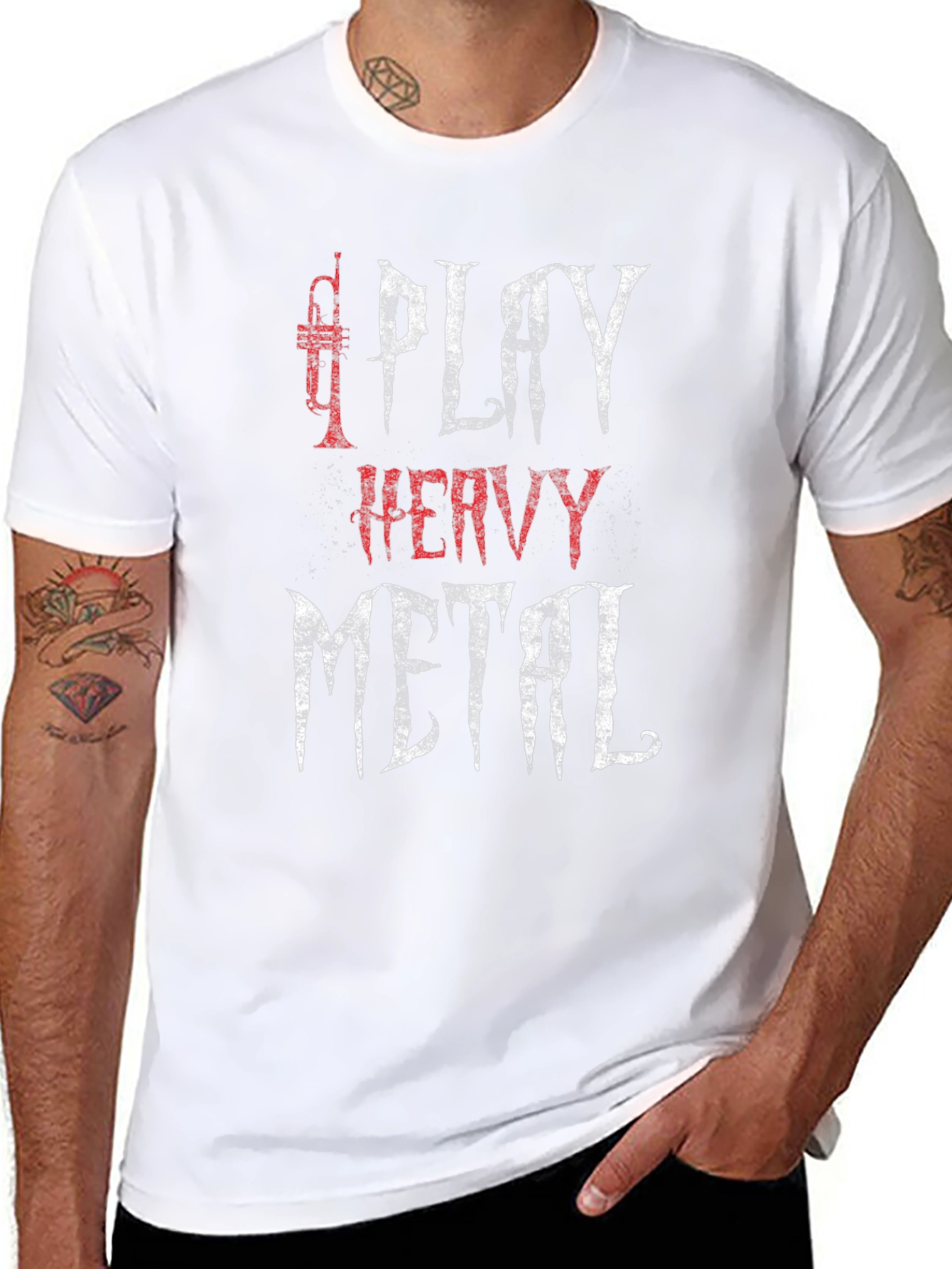 Play Heavy Metal T-Shirt - Trumpet Graphic Tee