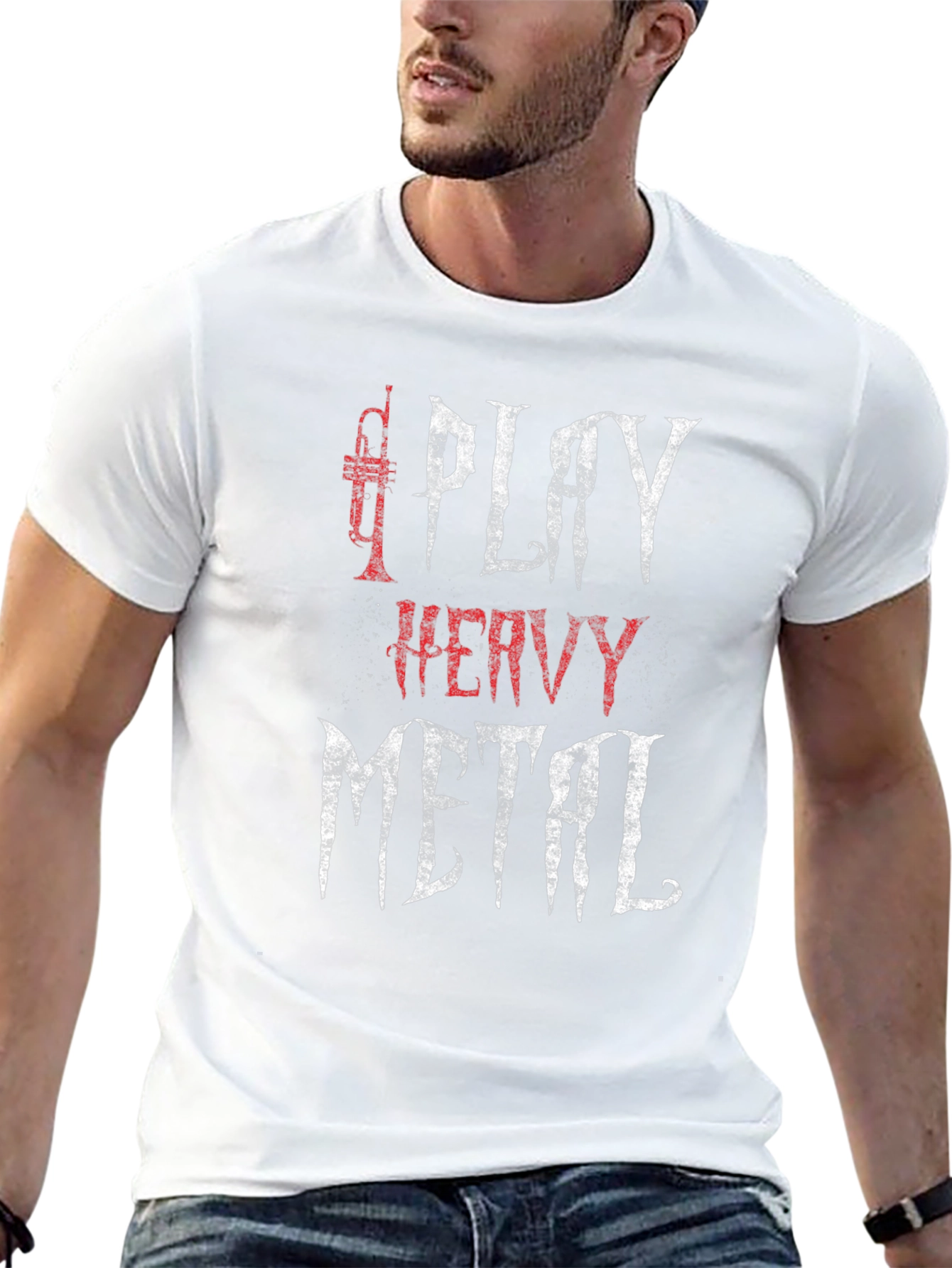 Play Heavy Metal T-Shirt - Trumpet Graphic Tee