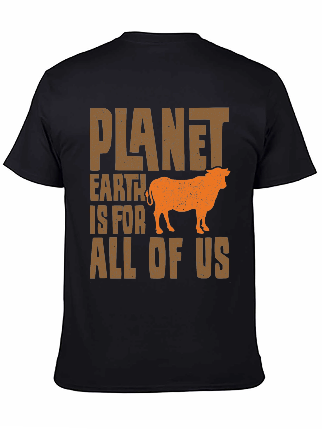 Planet Earth T-Shirt - Vegan Cow Tee