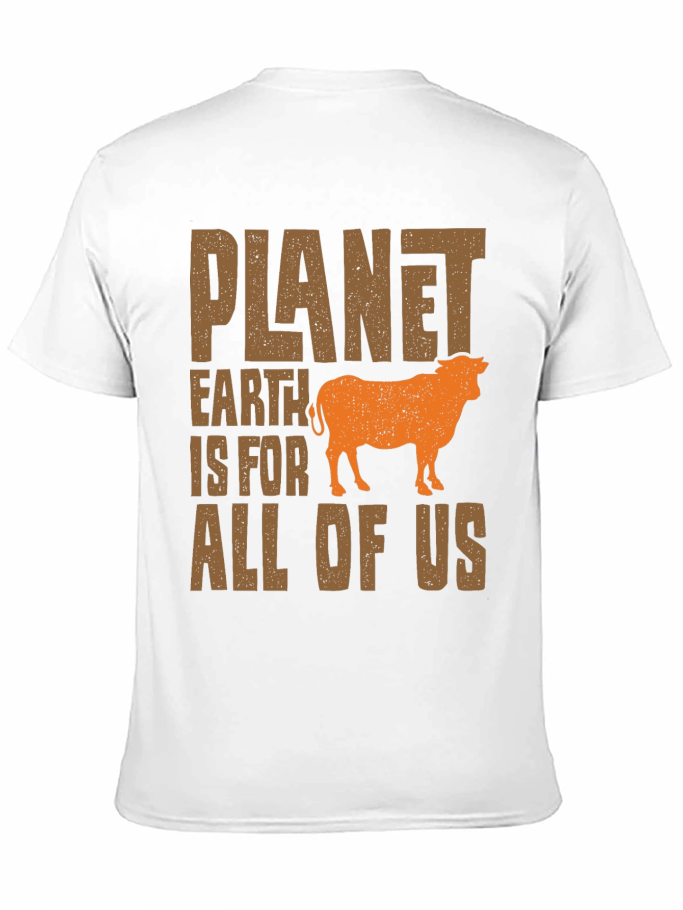 Planet Earth T-Shirt - Vegan Cow Tee