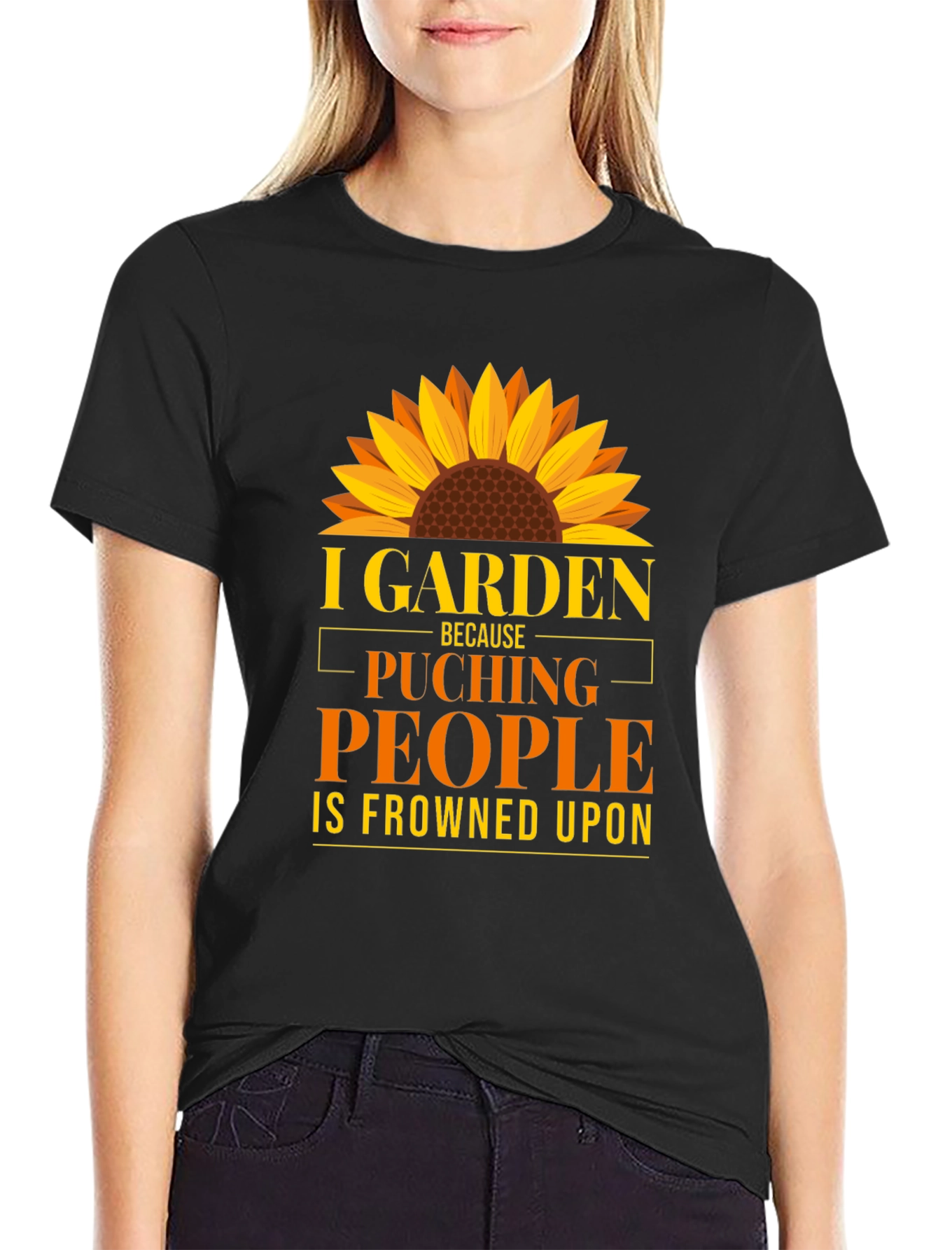 I Garden Because Punching People is Frowned Upon T-Shirt